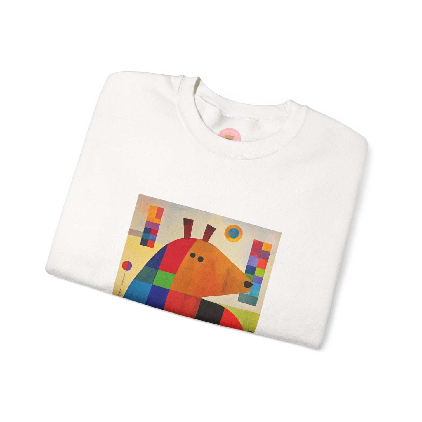 Capybara Christmas Sweatshirt – Funny Surreal Holiday Sweater – Capy Miro Christmas Gift Idea