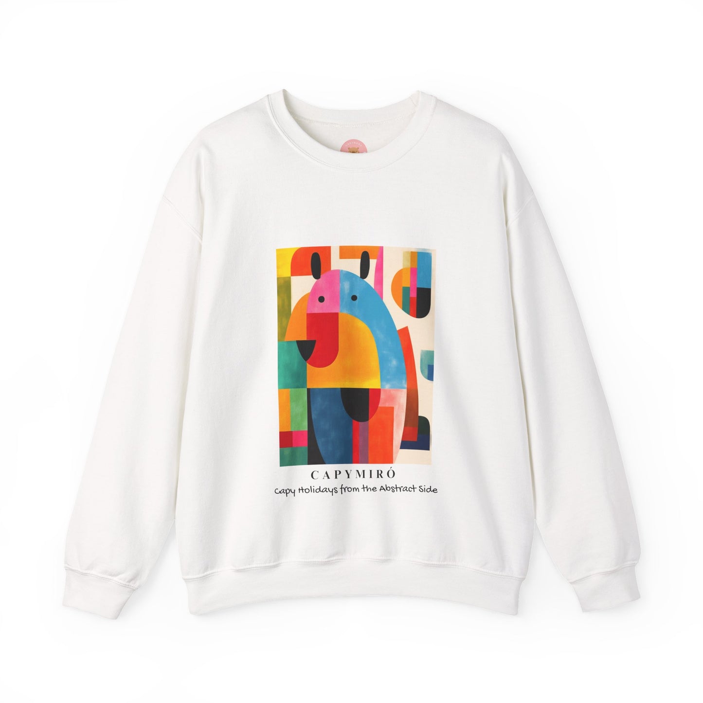 Capybara Christmas Sweatshirt – Funny Surreal Holiday Sweater – Capy Miro Christmas Gift Idea