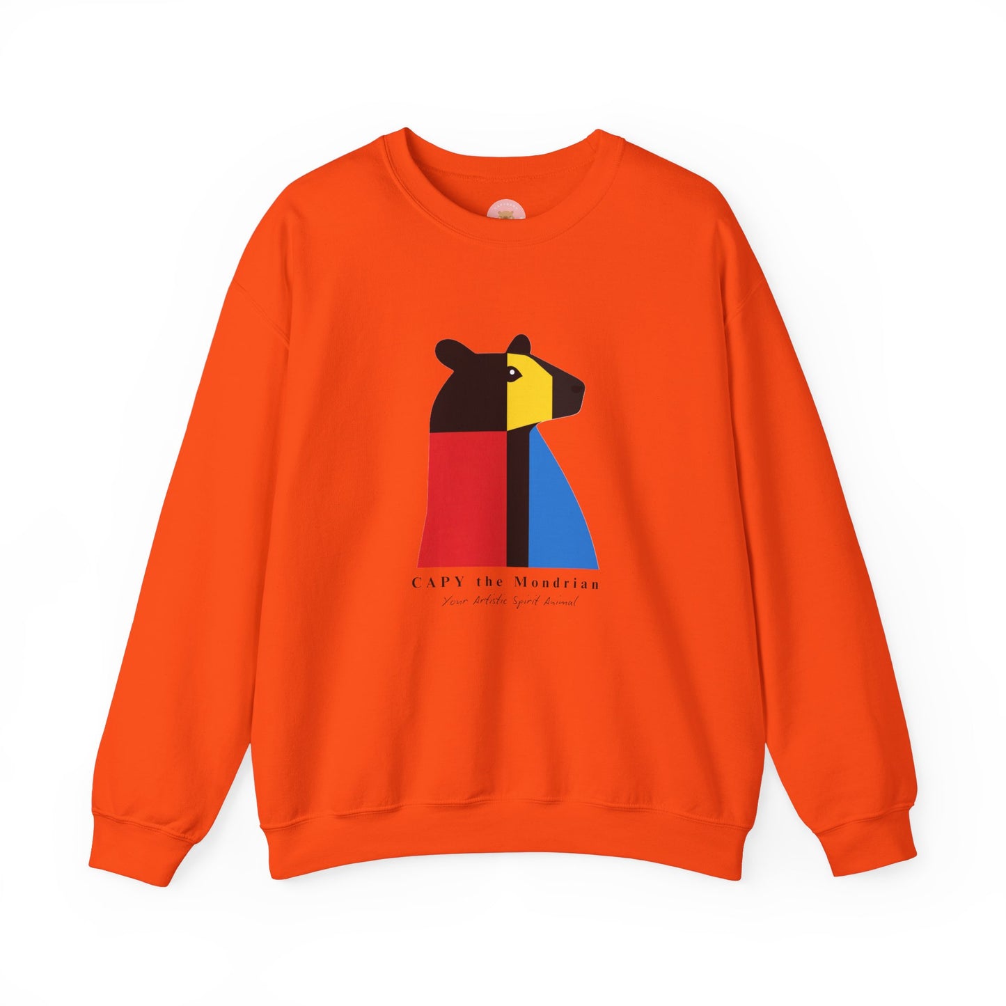 CAPY the Mondrian - Piet Mondrian Inspired Capybara Sweatshirt