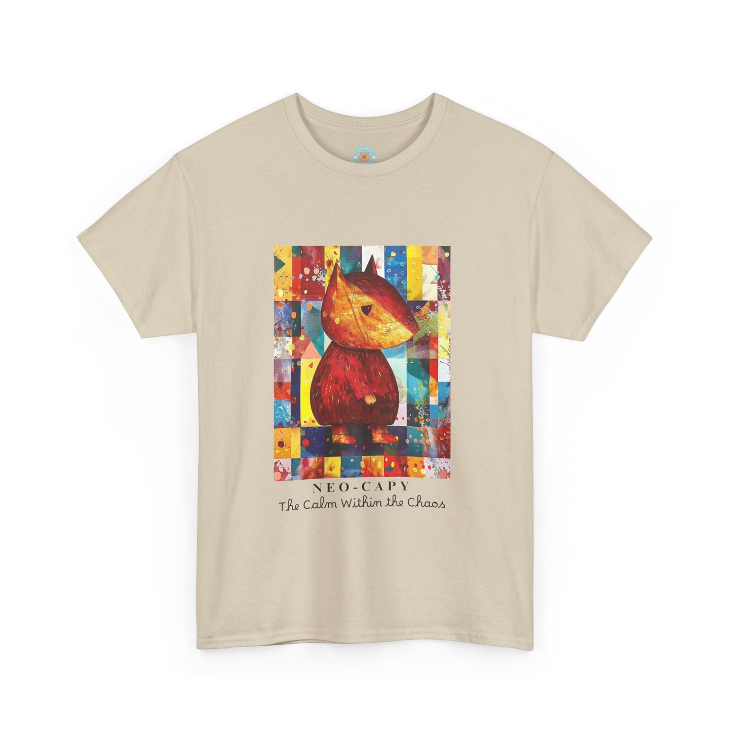 Neo-Capy Cyber Capybara T-Shirt – Futuristic Calm Animal Graphic Tee – Japanese Comic Style Shirt – Chill Vibes Manga Aesthetic