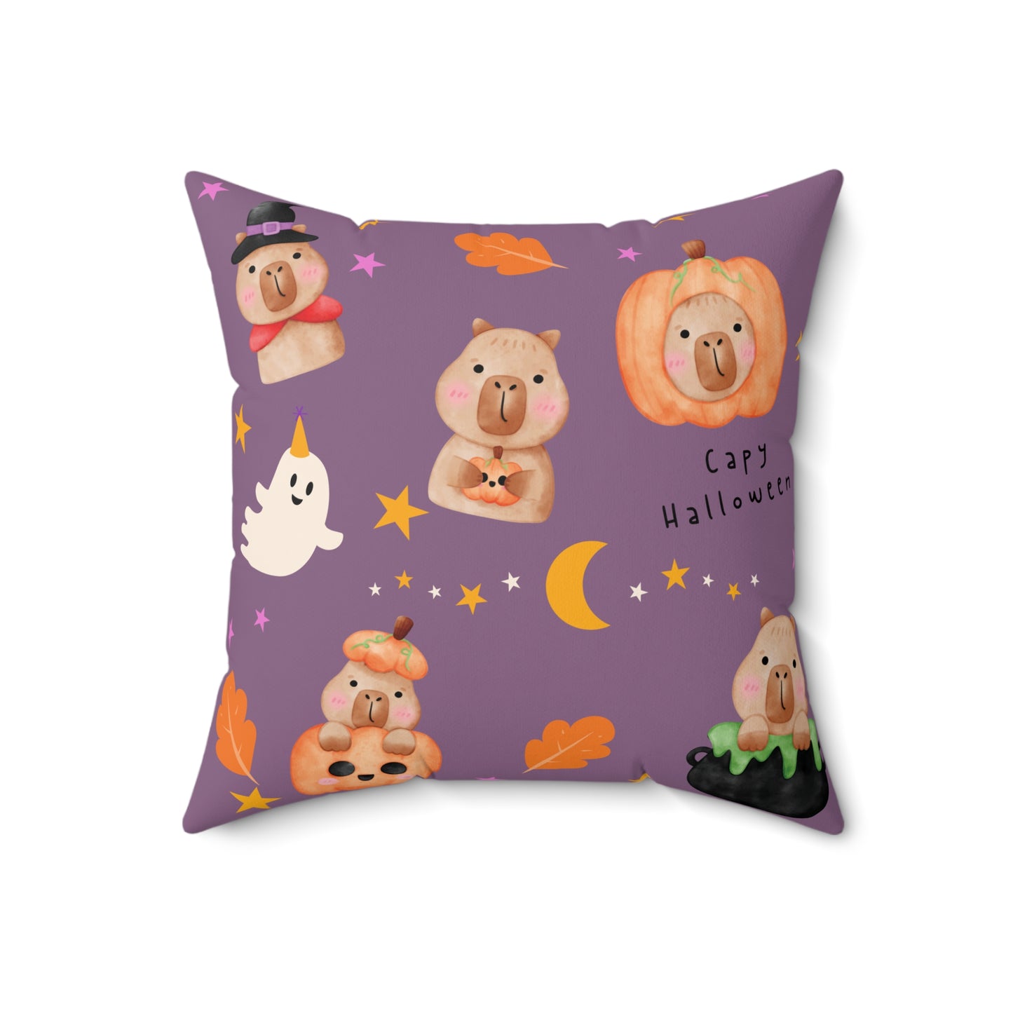 Capy Halloween Pillow, Stylish Decorative Cushion, Cozy Living Room Throw Pillow, Cute Cuddle Cushion, Whimsical Eye-catching Cushion