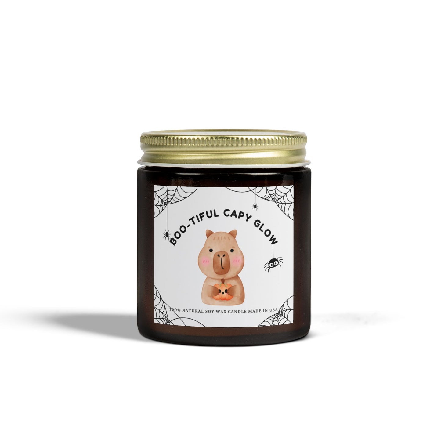 Boo-tiful Capy Glow Candle – Cute Halloween Capybara Scented Candle Gift