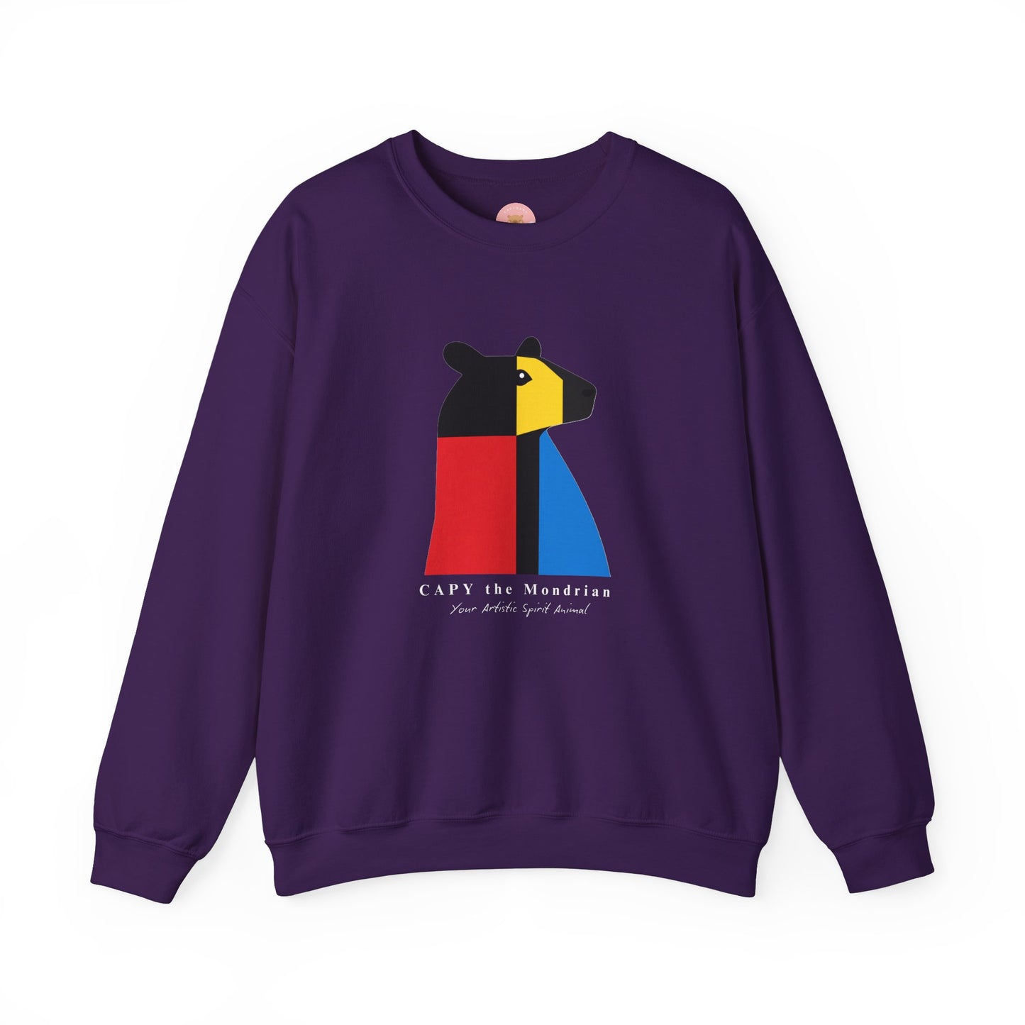 CAPY the Mondrian - Piet Mondrian Inspired Capybara Sweatshirt