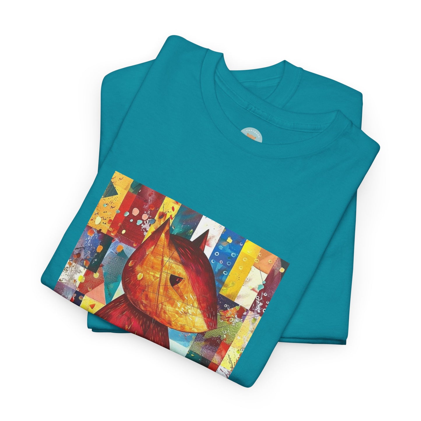 Neo-Capy Cyber Capybara T-Shirt – Futuristic Calm Animal Graphic Tee – Japanese Comic Style Shirt – Chill Vibes Manga Aesthetic