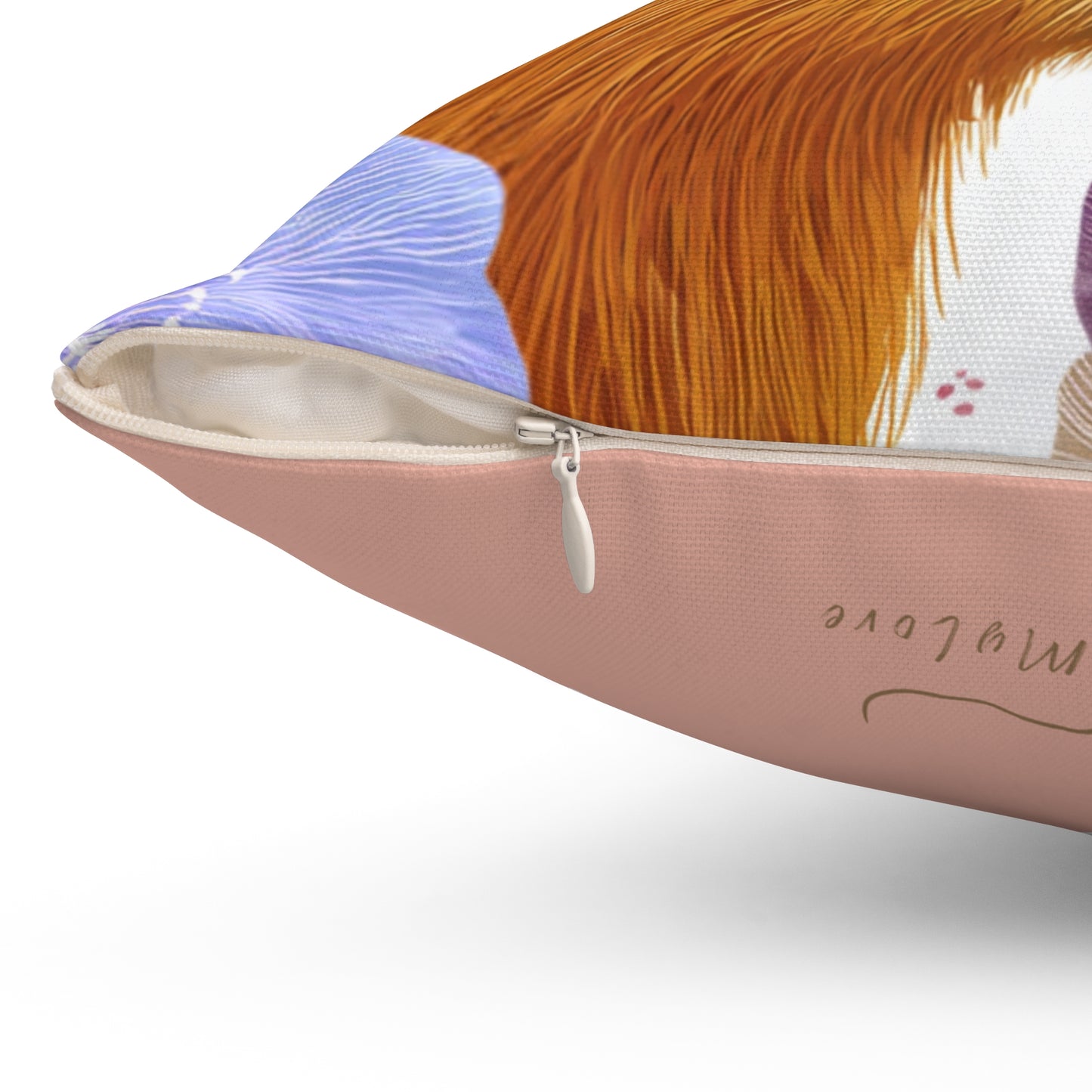 Colorful Capybara with Flowers Pillow