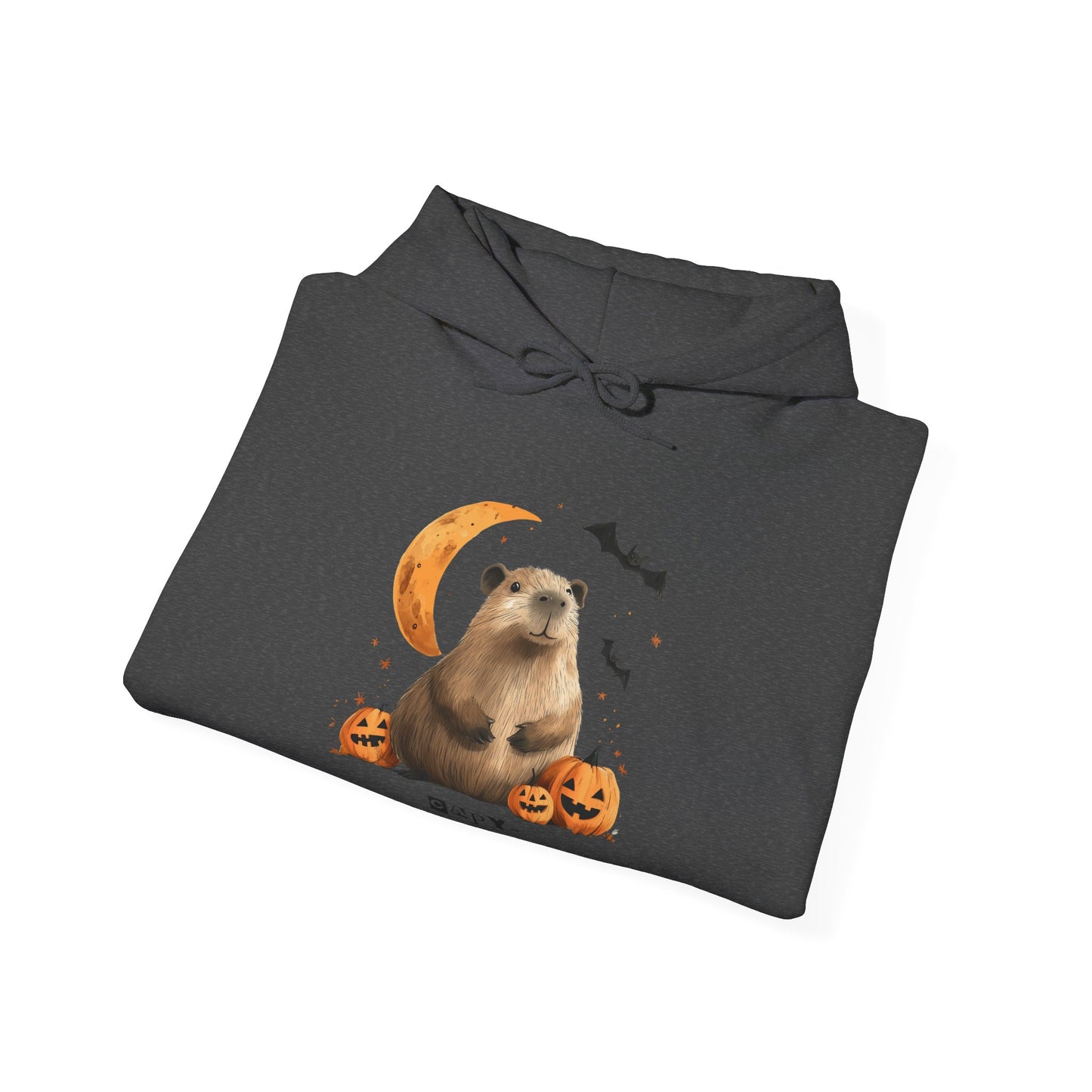 Capy-Halloween Capy with Pumpkin and Moon Unisex Hoodie