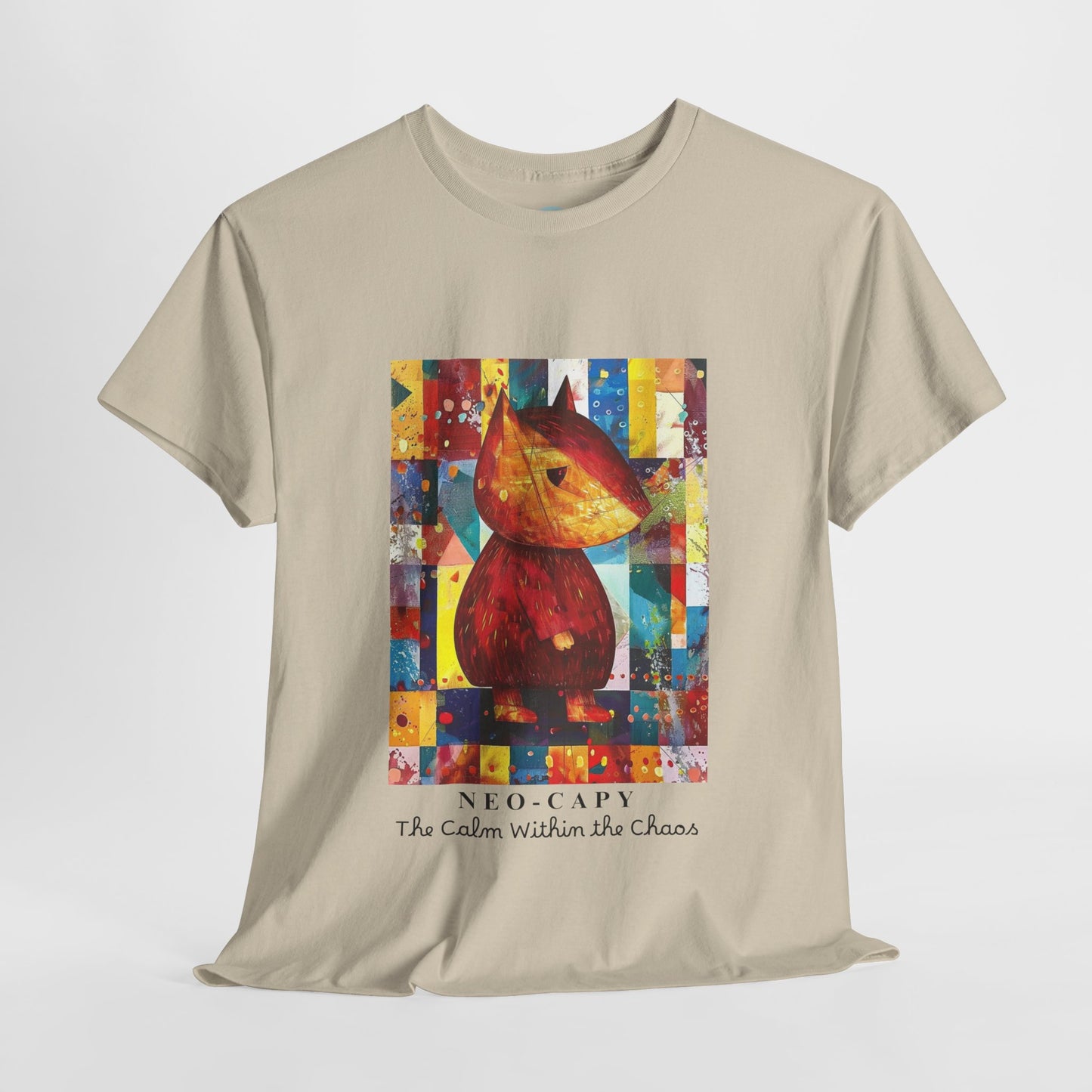 Neo-Capy Cyber Capybara T-Shirt – Futuristic Calm Animal Graphic Tee – Japanese Comic Style Shirt – Chill Vibes Manga Aesthetic