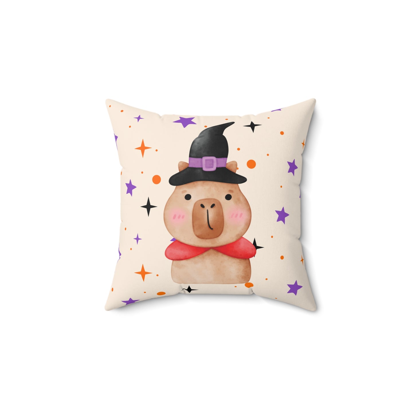 Capybara Halloween Pillow, Stylish Decorative Cushion, Cozy Living Room Throw Pillow, Cuddle Cushion, Whimsical Eye-catching Cushion