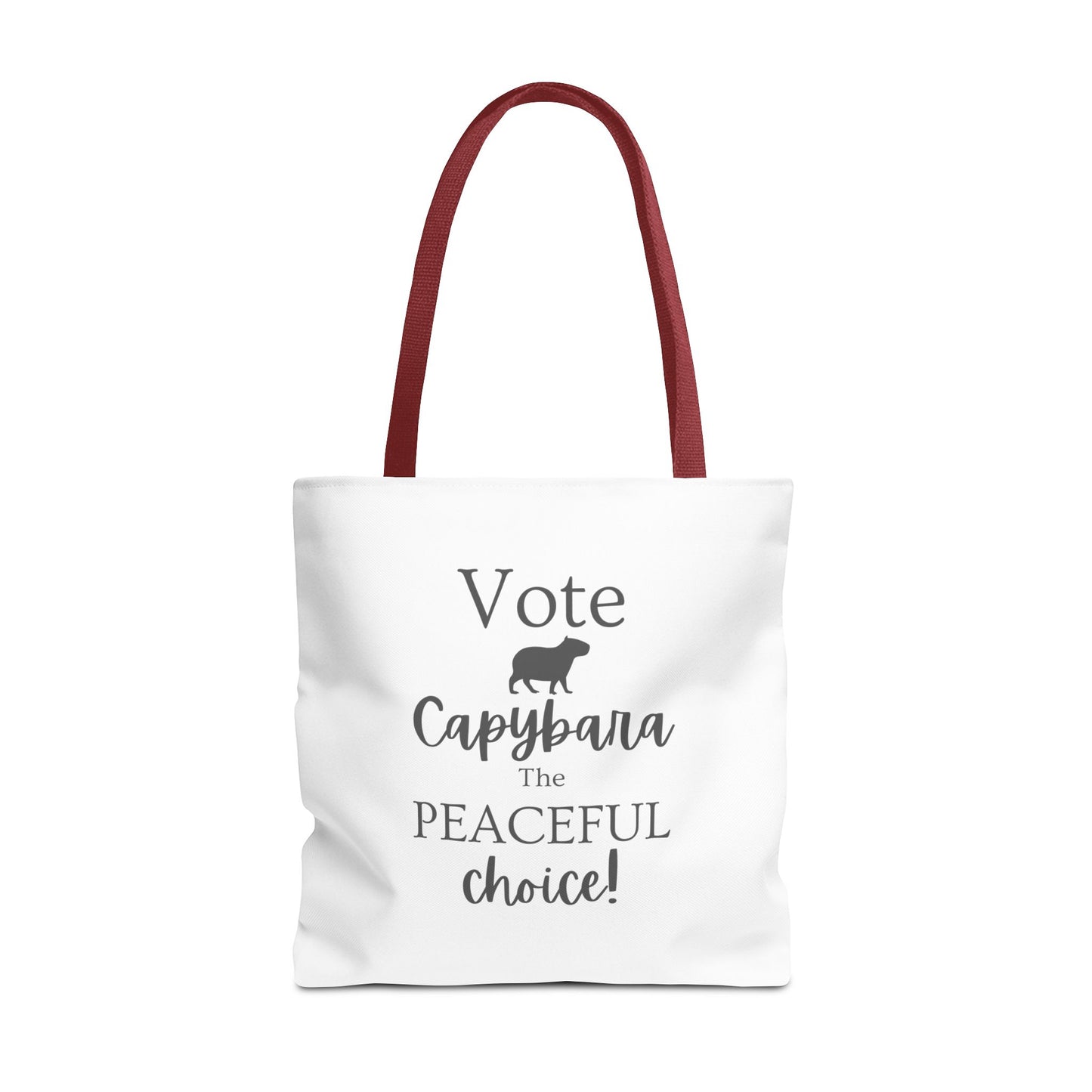 Vote Capybara Tote Bag - Peaceful Choice for Calm Capybara Fans