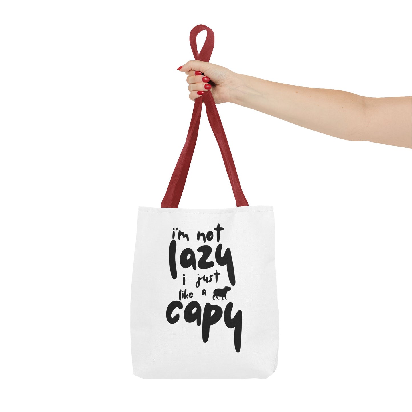Capy Tote Bag - I'm Not Lazy, I Just Like a Capy