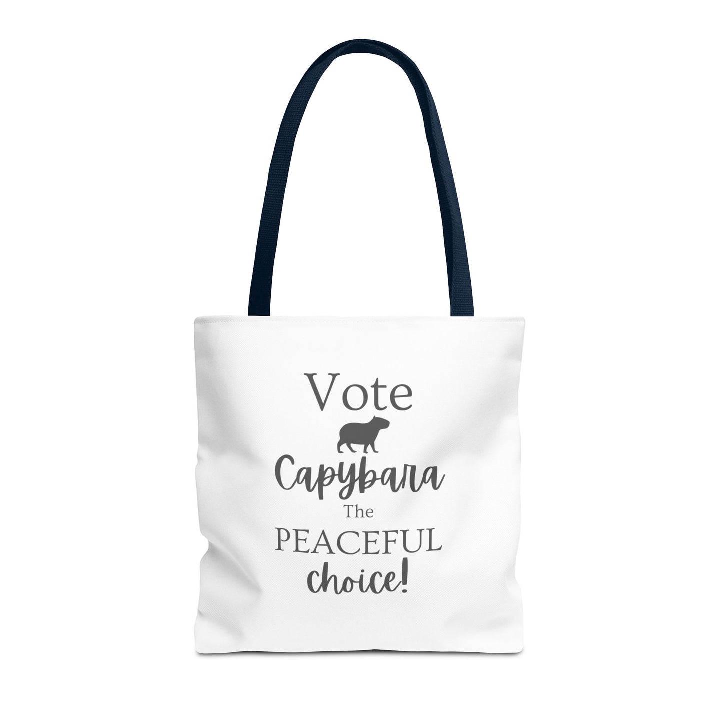 Vote Capybara Tote Bag - Peaceful Choice for Calm Capybara Fans