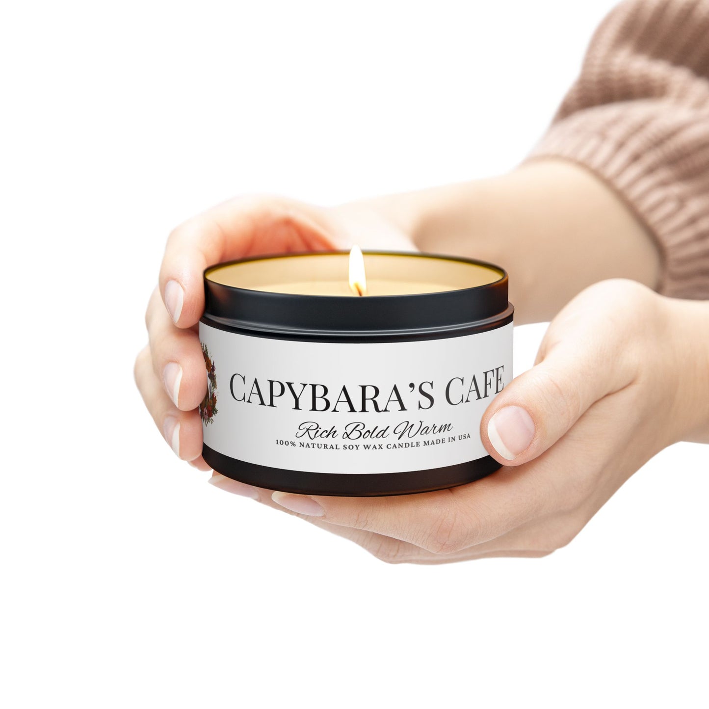 Scented Tin Candles - CAPYBARA’S CAFE - Bring the Coffeehouse Vibes Home!