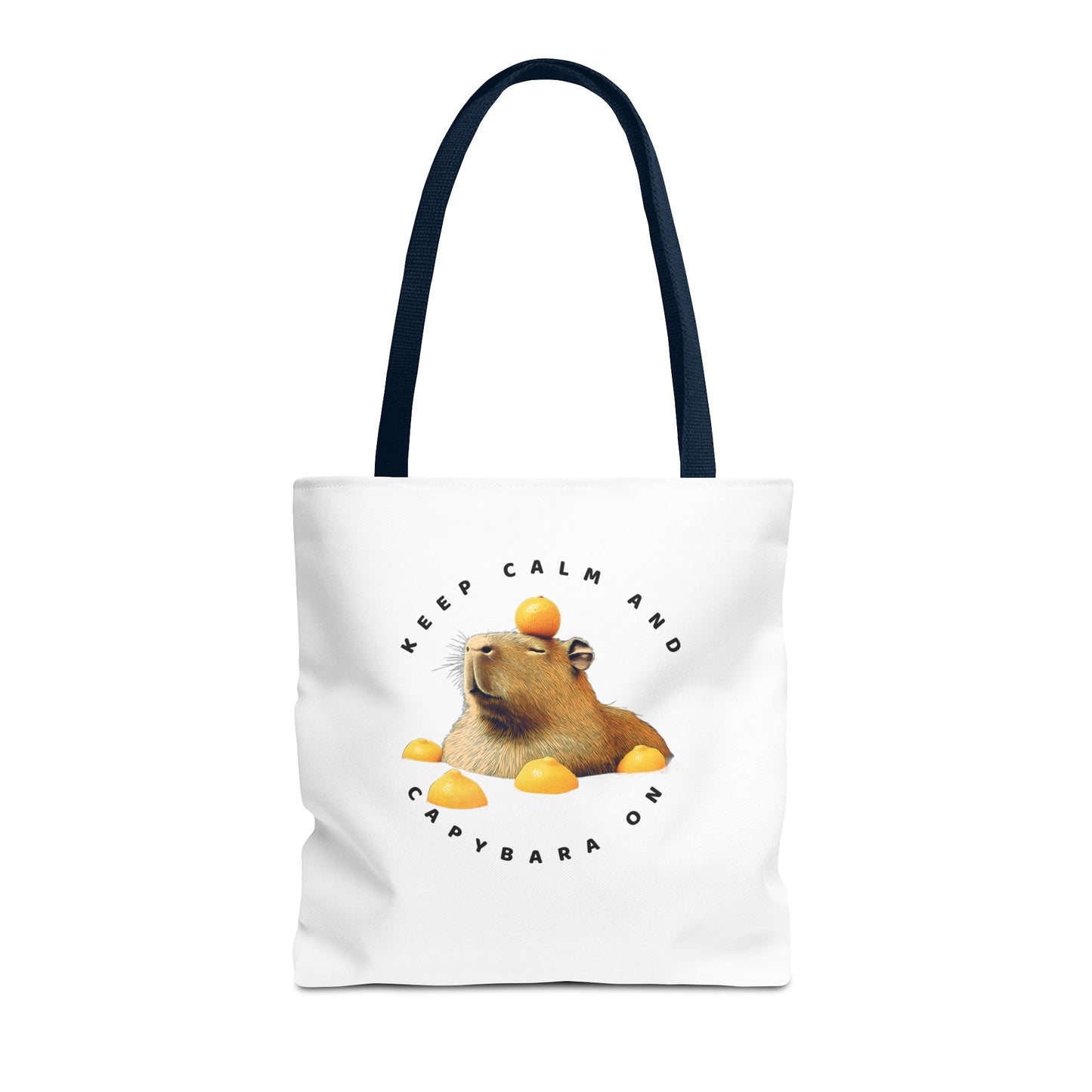 Capybara Tote Bag - Keep Calm and Capybara On