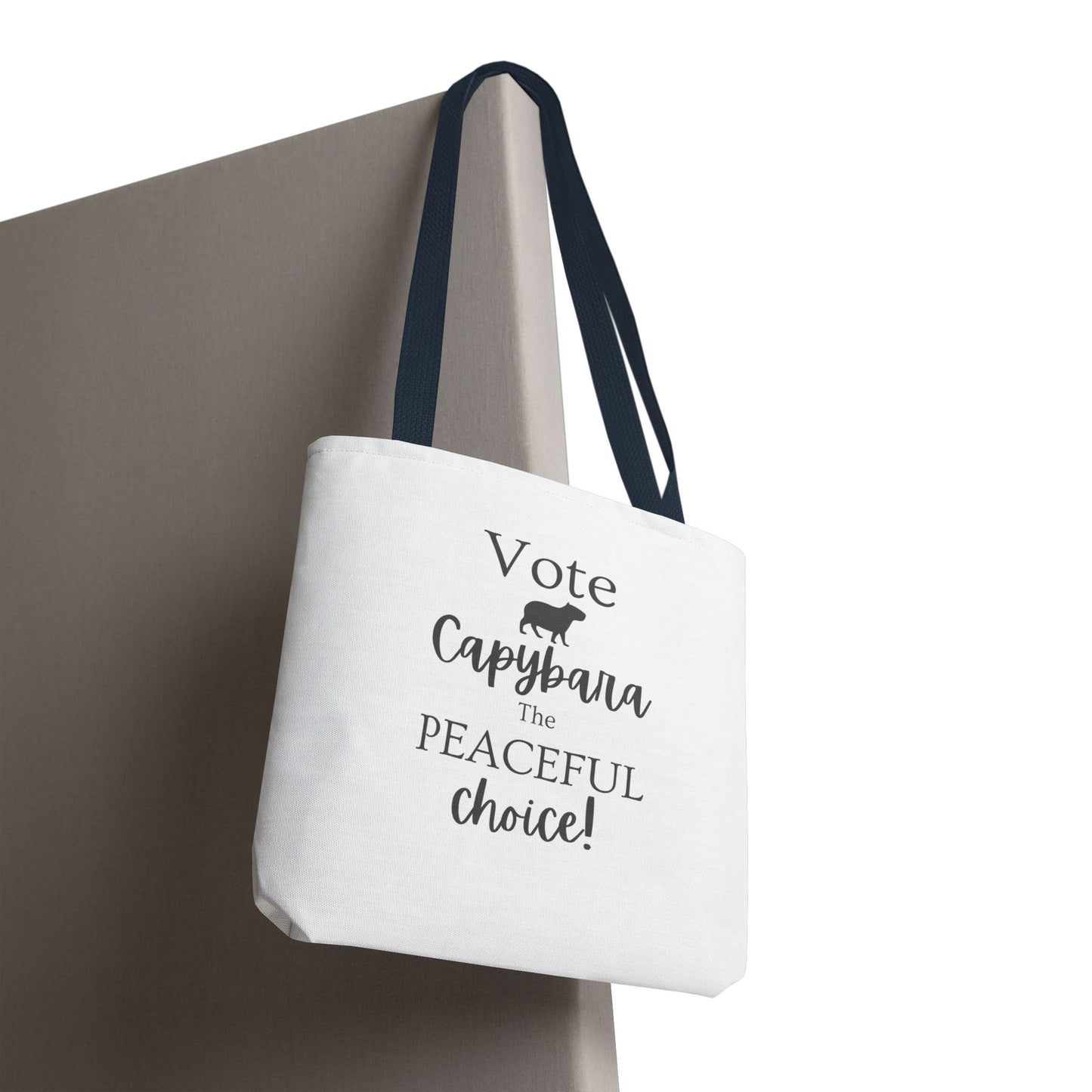 Vote Capybara Tote Bag - Peaceful Choice for Calm Capybara Fans