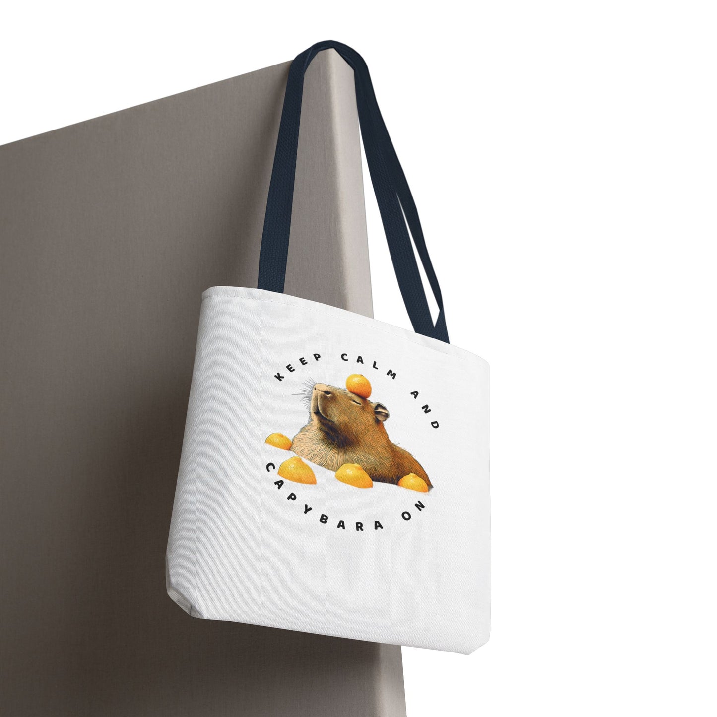 Capybara Tote Bag - Keep Calm and Capybara On