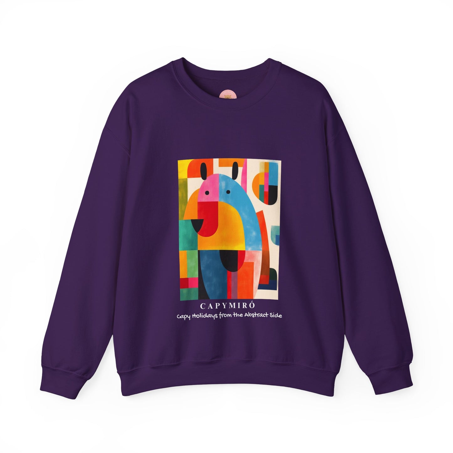 Capybara Christmas Sweatshirt – Funny Surreal Holiday Sweater – Capy Miro Christmas Gift Idea