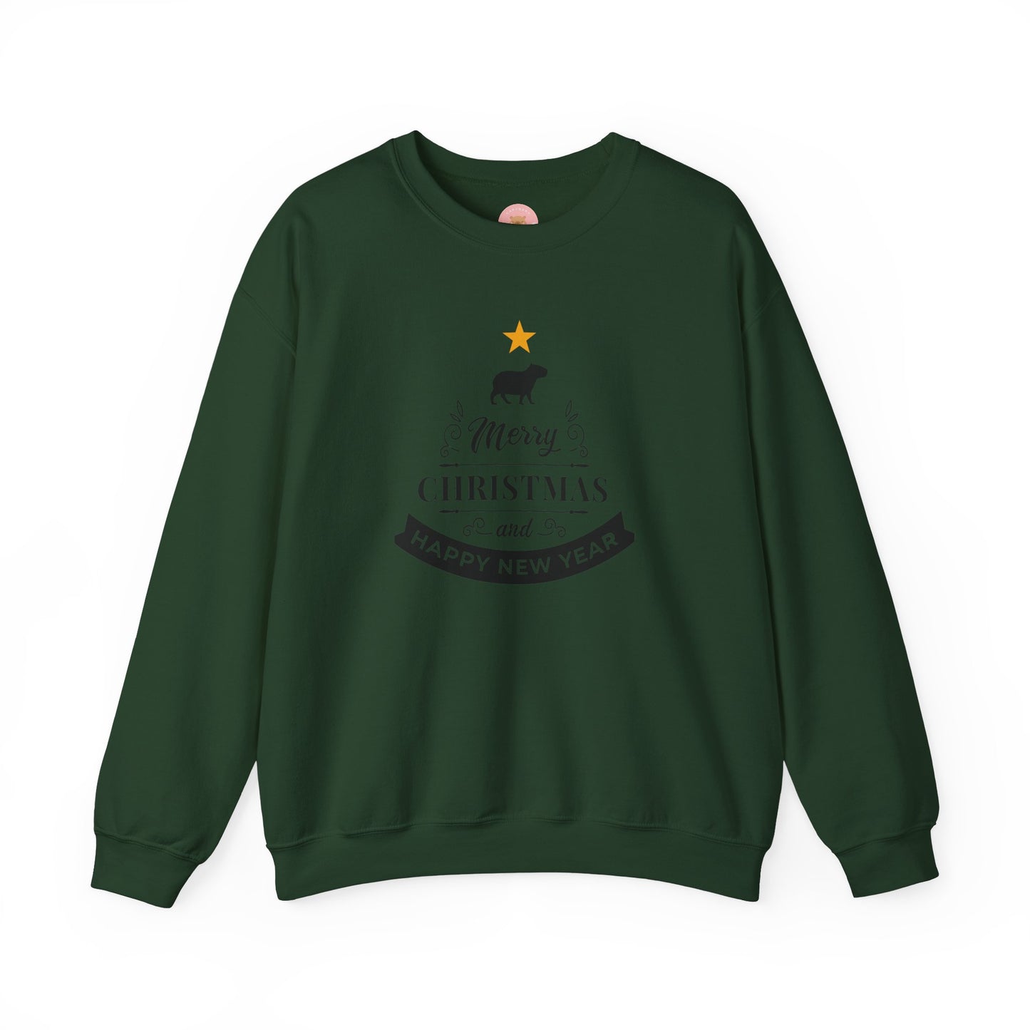 Crewneck Sweatshirt Capybara Christmas Merry Christmas Happy New Year