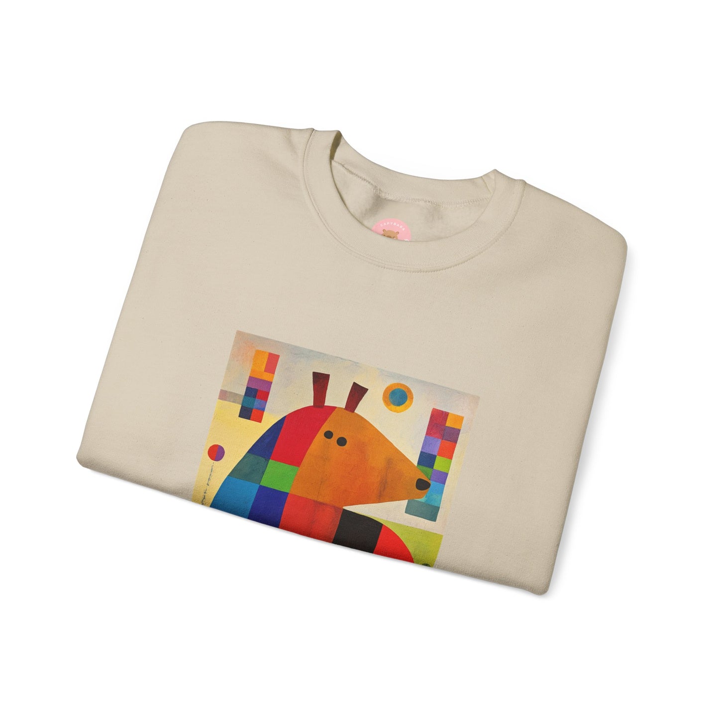 Capybara Christmas Sweatshirt – Funny Surreal Holiday Sweater – Capy Miro Christmas Gift Idea