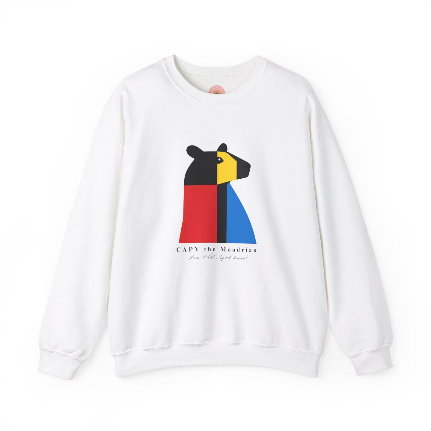 CAPY the Mondrian - Piet Mondrian Inspired Capybara Sweatshirt