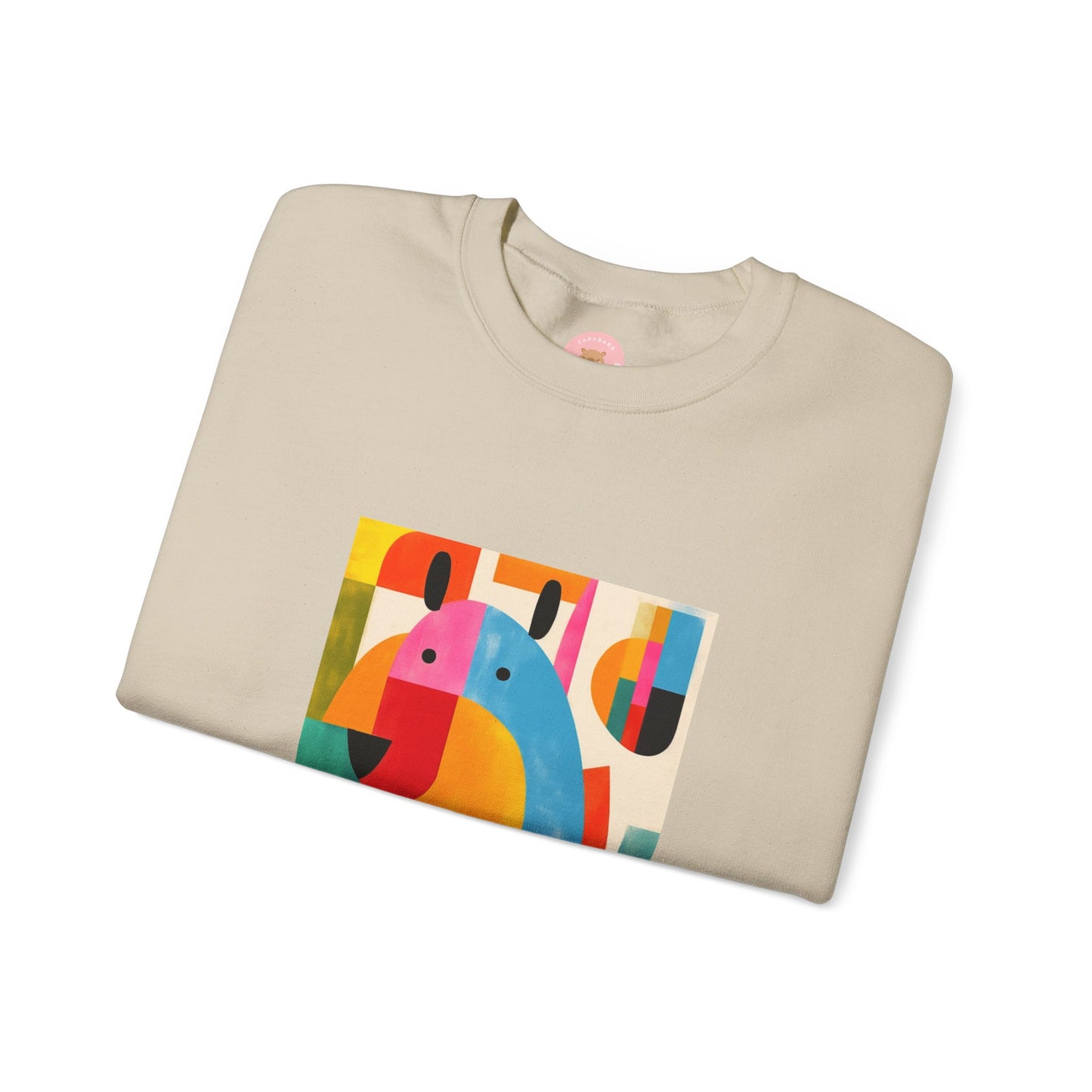 Capybara Christmas Sweatshirt – Funny Surreal Holiday Sweater – Capy Miro Christmas Gift Idea