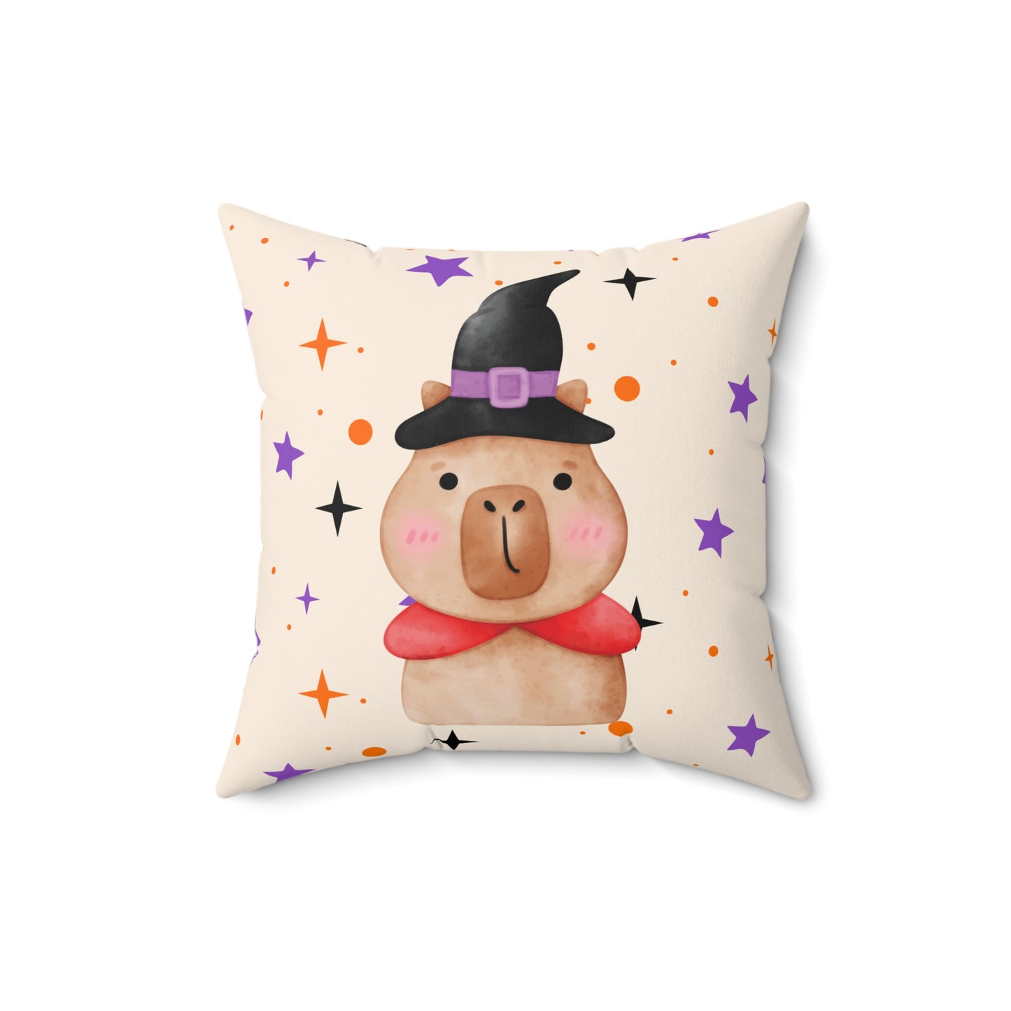 Capybara Halloween Pillow, Stylish Decorative Cushion, Cozy Living Room Throw Pillow, Cuddle Cushion, Whimsical Eye-catching Cushion