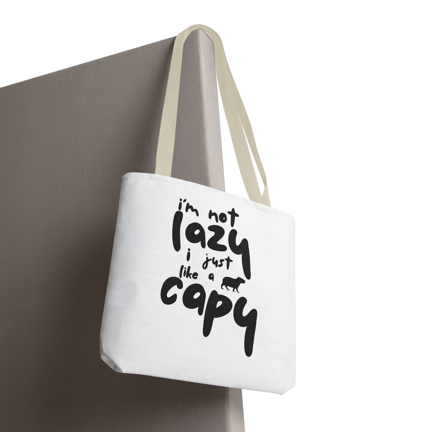 Capy Tote Bag - I'm Not Lazy, I Just Like a Capy