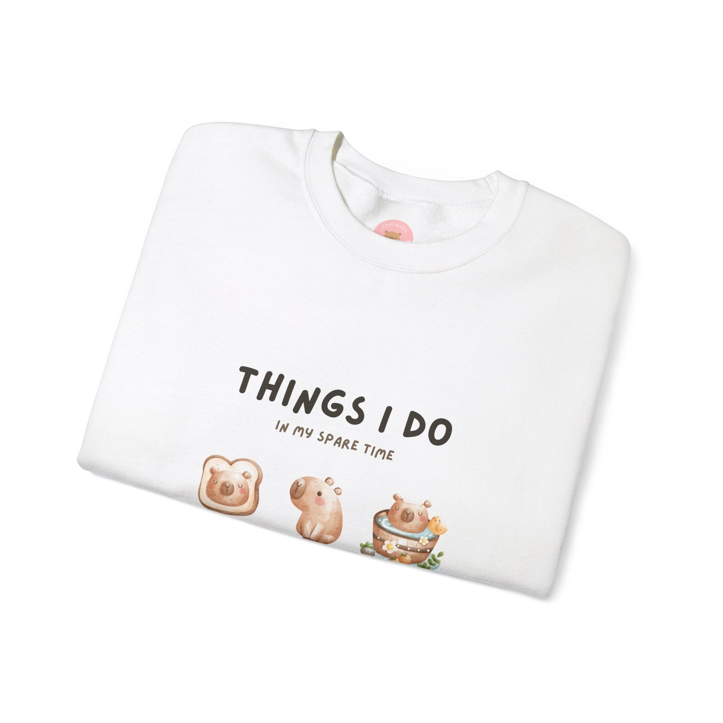 Things I do in my spare time Capybara Sweatshirt