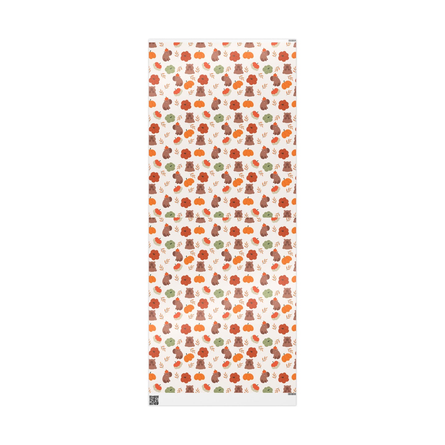 Capybara Pumpkin Wrapping Paper, Spooky Season Wrap, Cute Halloween Gift Wrap for Capybara Lovers, Fall Decorating, Party Supplies, Trick or Treat