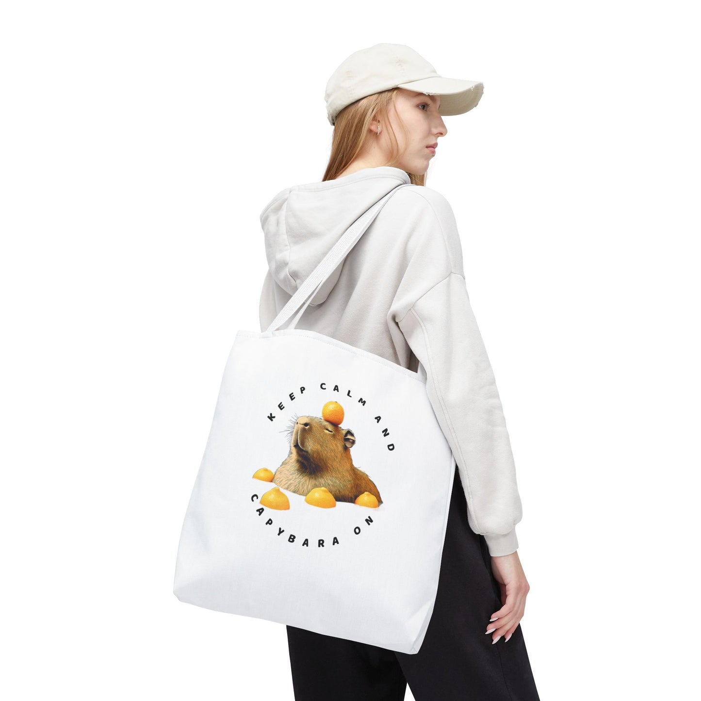 Capybara Tote Bag - Keep Calm and Capybara On