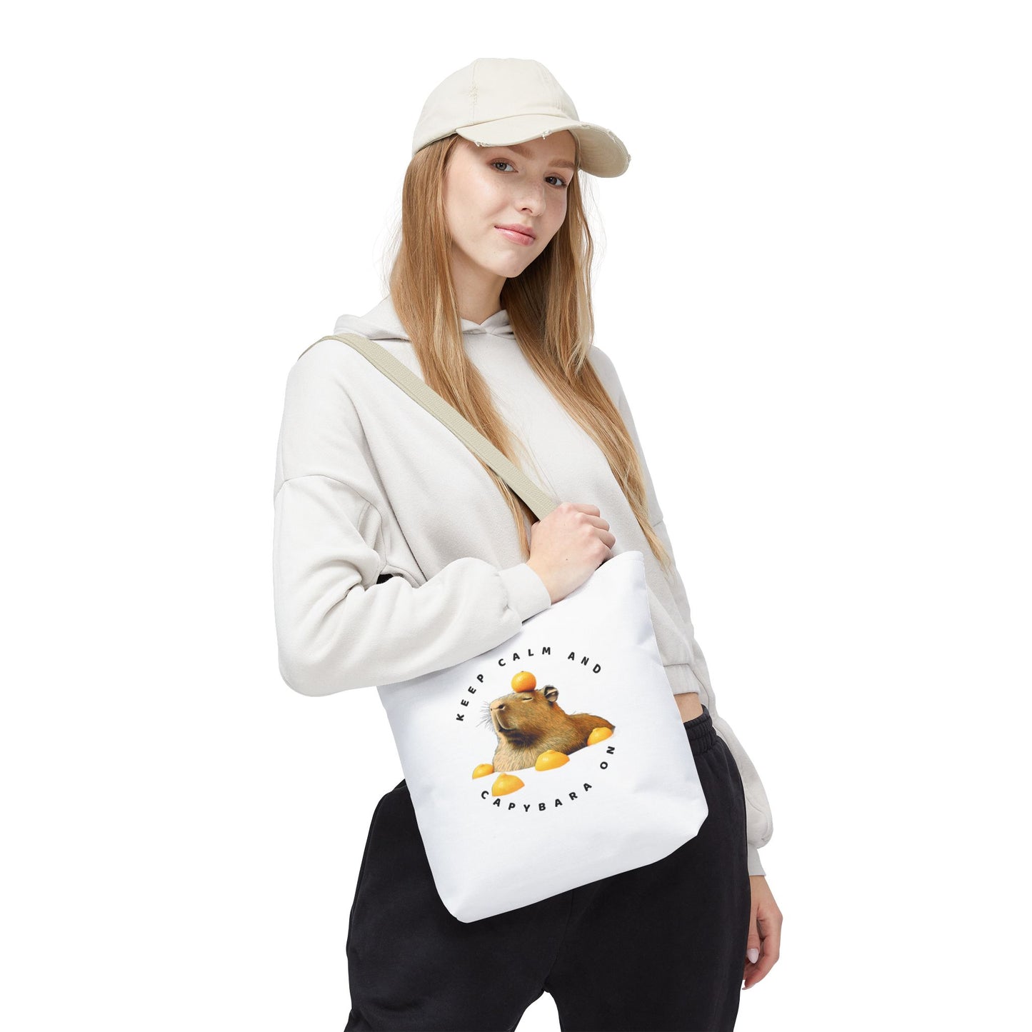 Capybara Tote Bag - Keep Calm and Capybara On