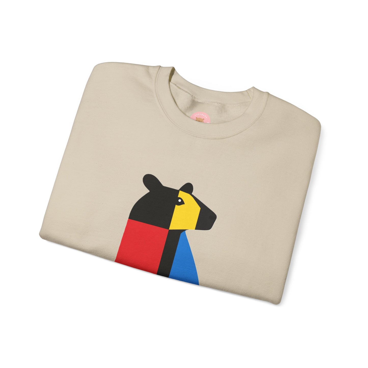 CAPY the Mondrian - Piet Mondrian Inspired Capybara Sweatshirt