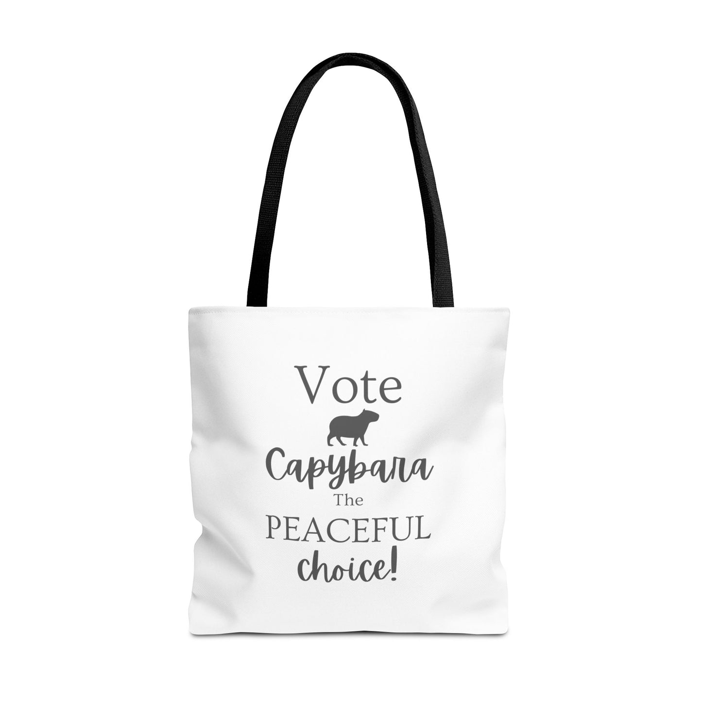 Vote Capybara Tote Bag - Peaceful Choice for Calm Capybara Fans