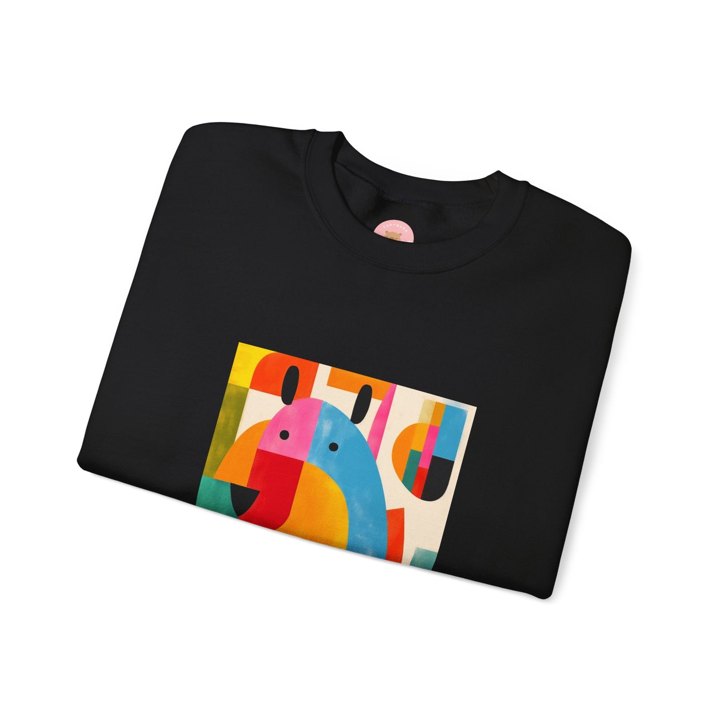 Capybara Christmas Sweatshirt – Funny Surreal Holiday Sweater – Capy Miro Christmas Gift Idea