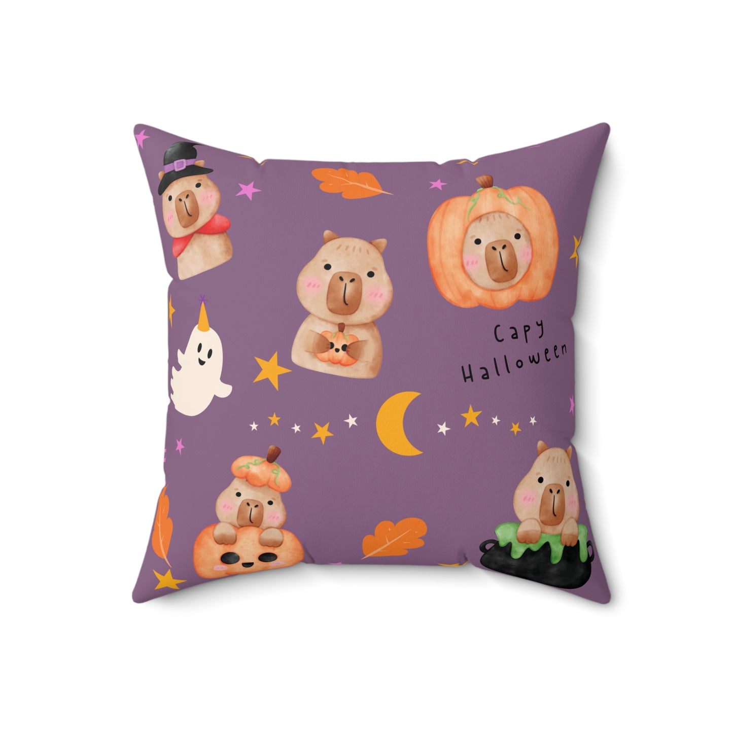 Capy Halloween Pillow, Stylish Decorative Cushion, Cozy Living Room Throw Pillow, Cute Cuddle Cushion, Whimsical Eye-catching Cushion