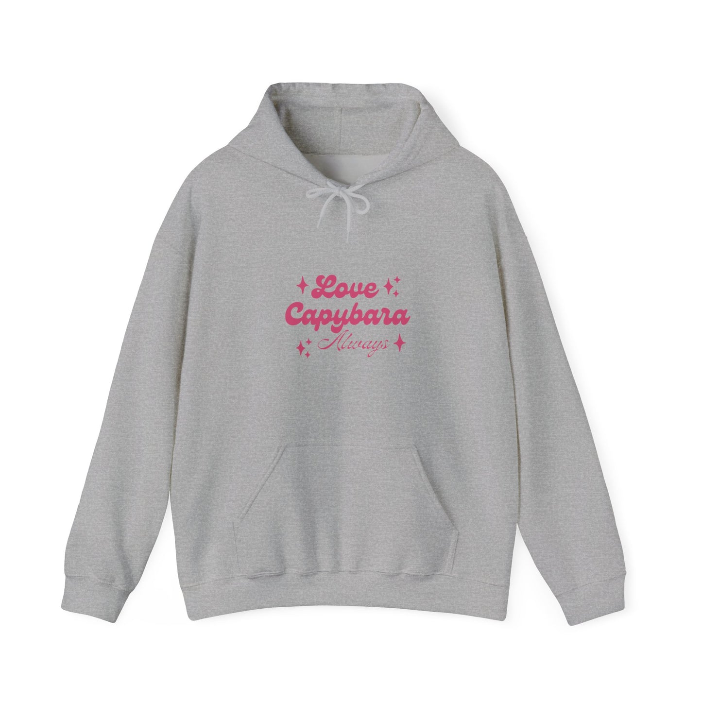 Capybara hoodie-Showcase your love for the world's friendiest rodent with our Love Capybara Always hoodie!. This cozy and stylish hoodie celebrates your passion for capybaras, making it a must-have for animal loves and capybara enthusiasts