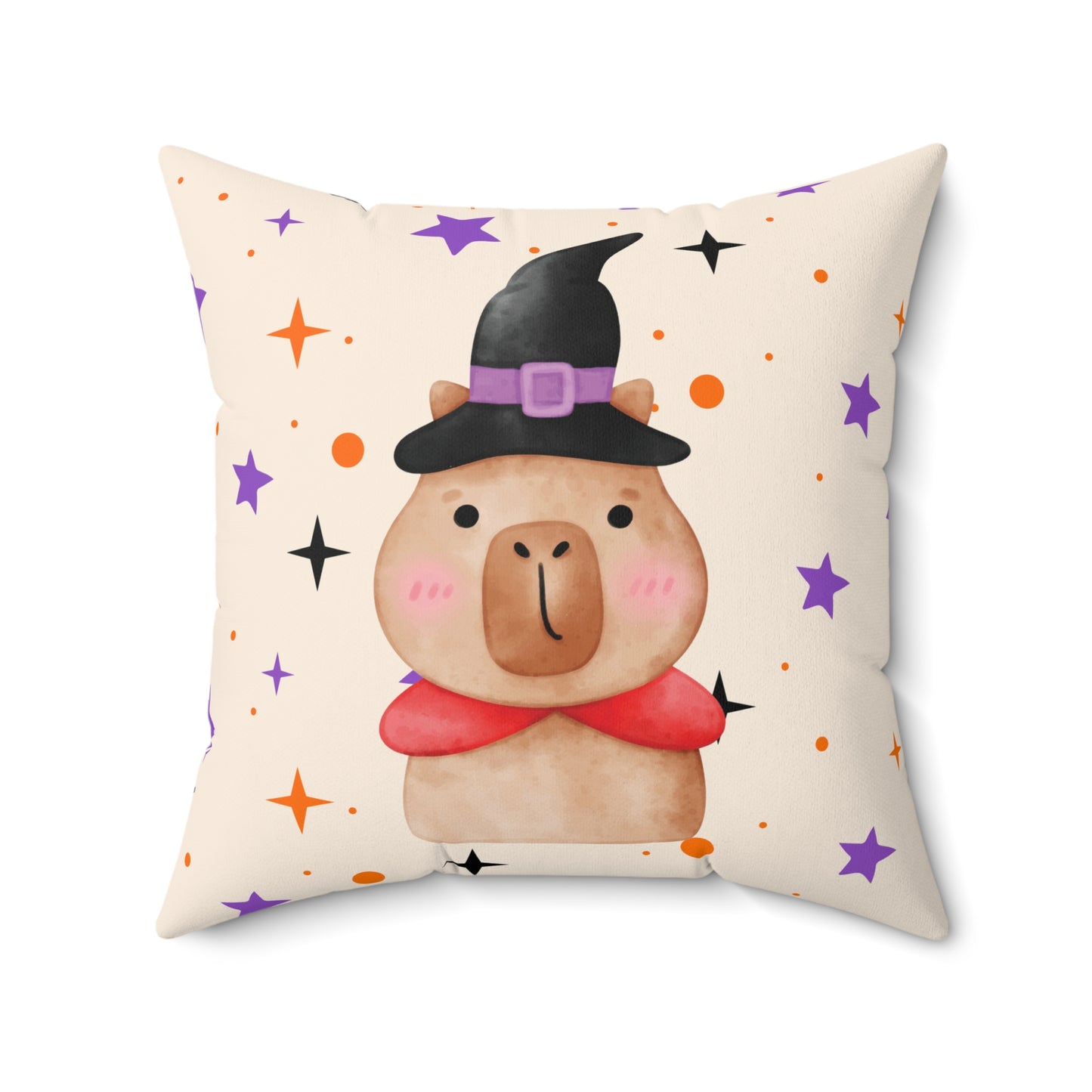 Capybara Halloween Pillow, Stylish Decorative Cushion, Cozy Living Room Throw Pillow, Cuddle Cushion, Whimsical Eye-catching Cushion