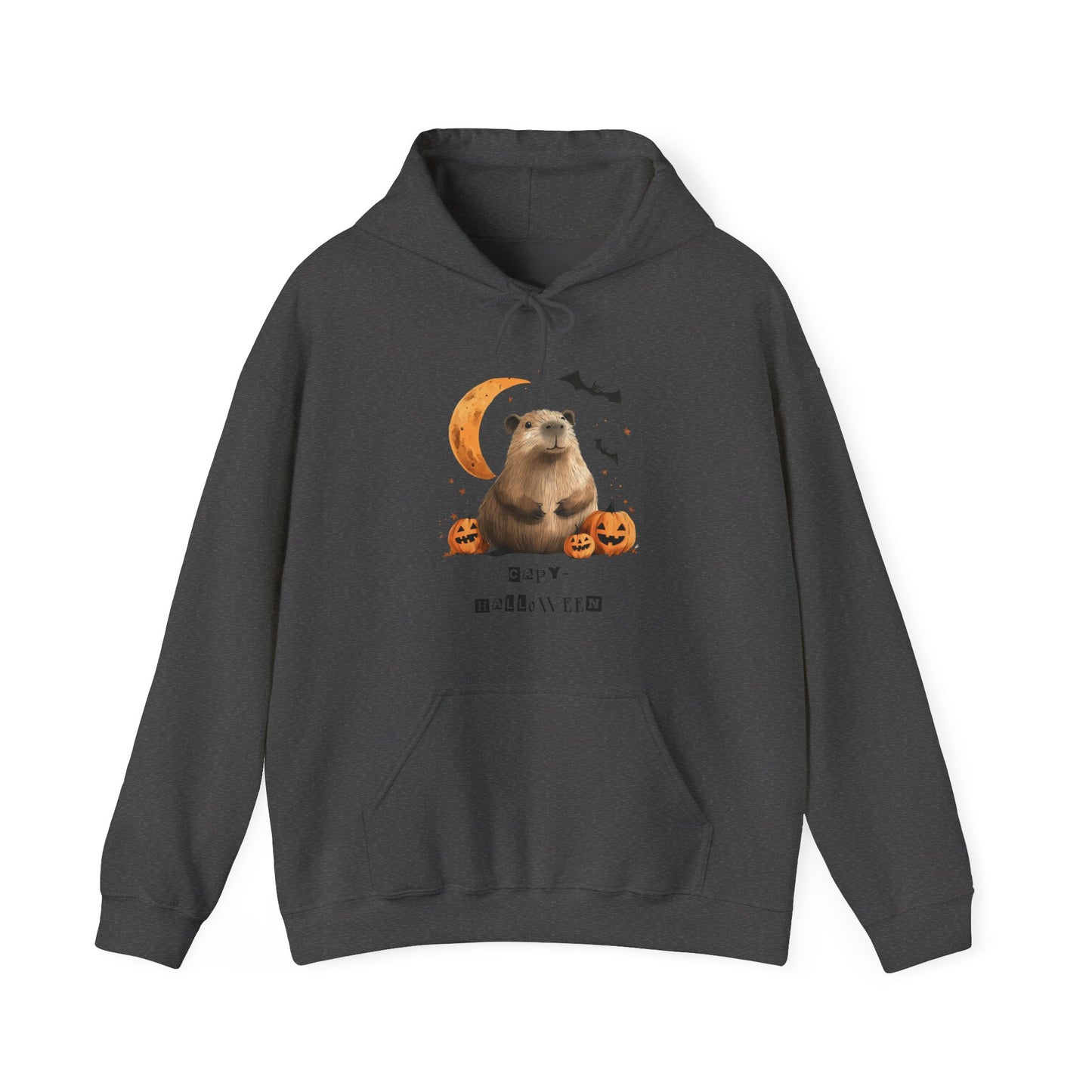 Capy-Halloween Capy with Pumpkin and Moon Unisex Hoodie