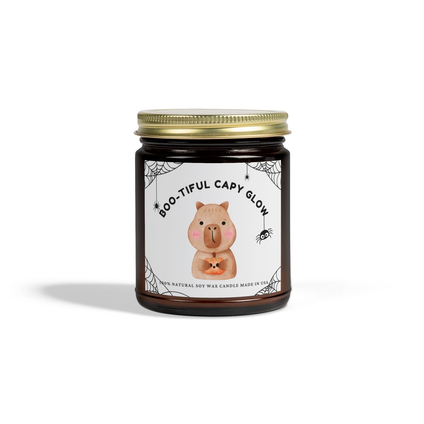 Boo-tiful Capy Glow Candle – Cute Halloween Capybara Scented Candle Gift