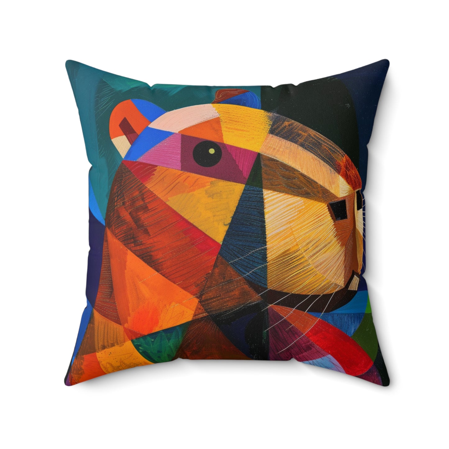 CAPYCASSO II- Abstract Picasso Inspired Capybara Pillow