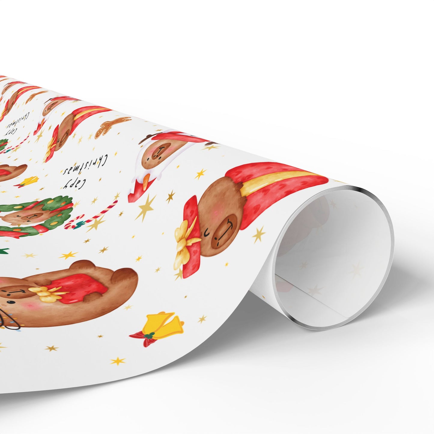 Capybara Christmas Wrapping Paper, Chirstmas Season Wrap, Cute Gift Wrap for Capybara Lovers, Winter Decorating, Party Supplies, Merry Christmas