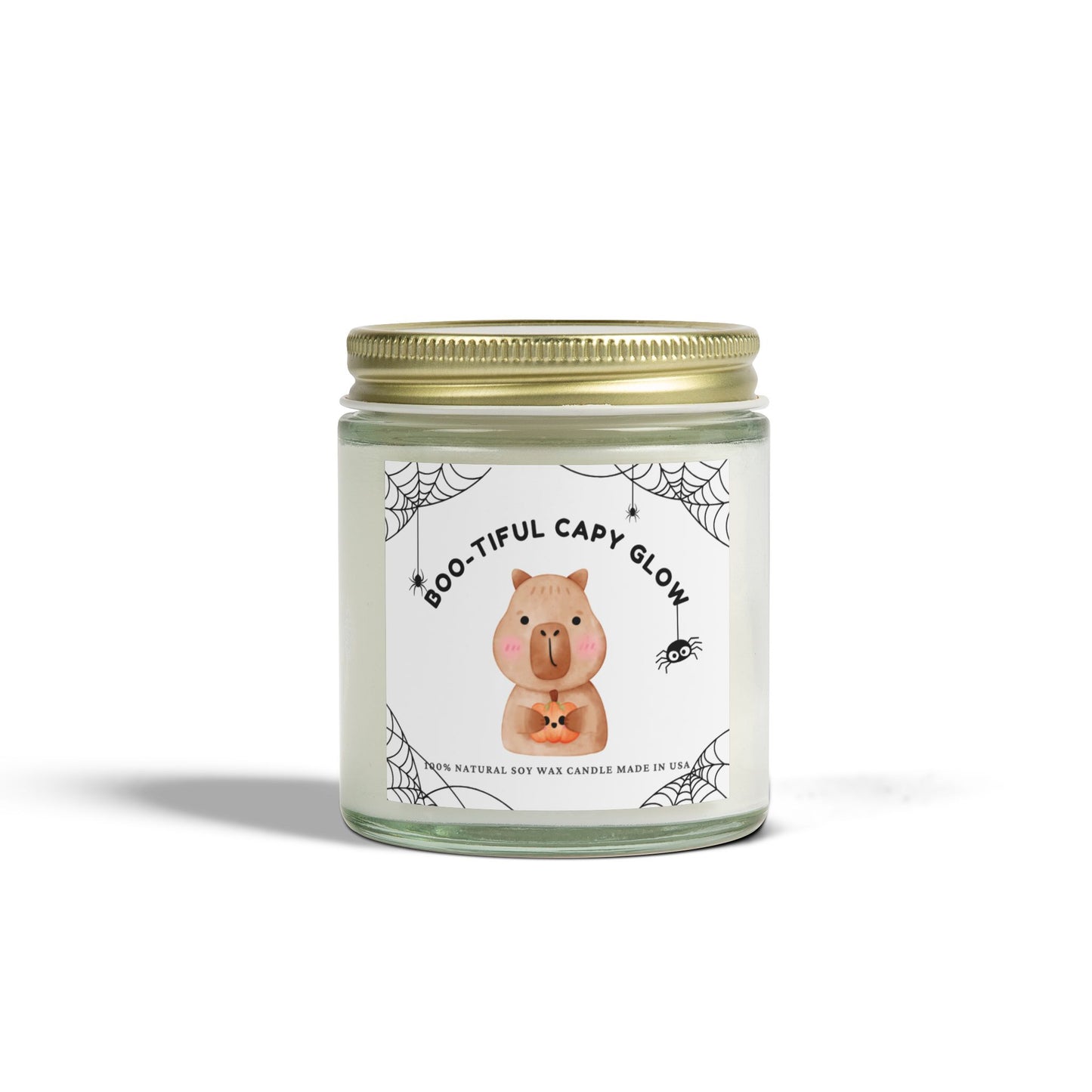 Boo-tiful Capy Glow Candle – Cute Halloween Capybara Scented Candle Gift