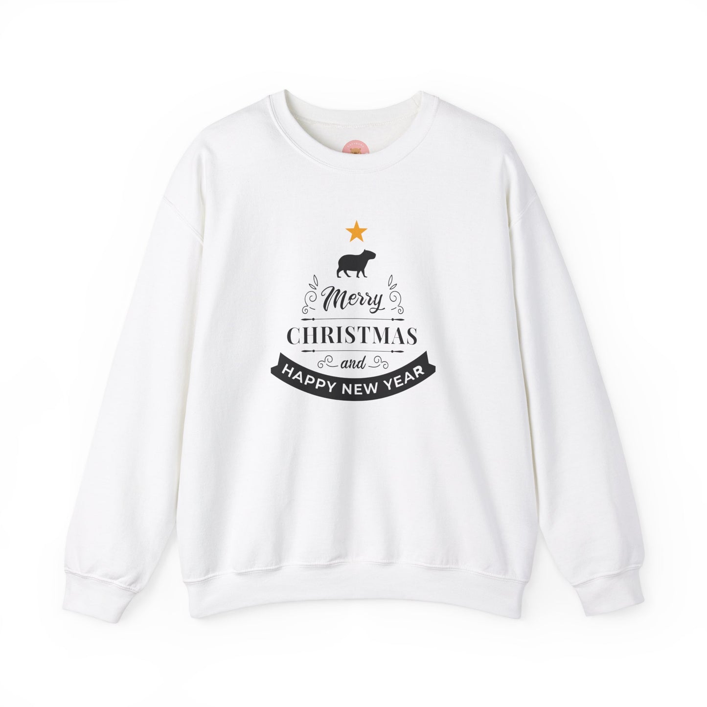 Crewneck Sweatshirt Capybara Christmas Merry Christmas Happy New Year
