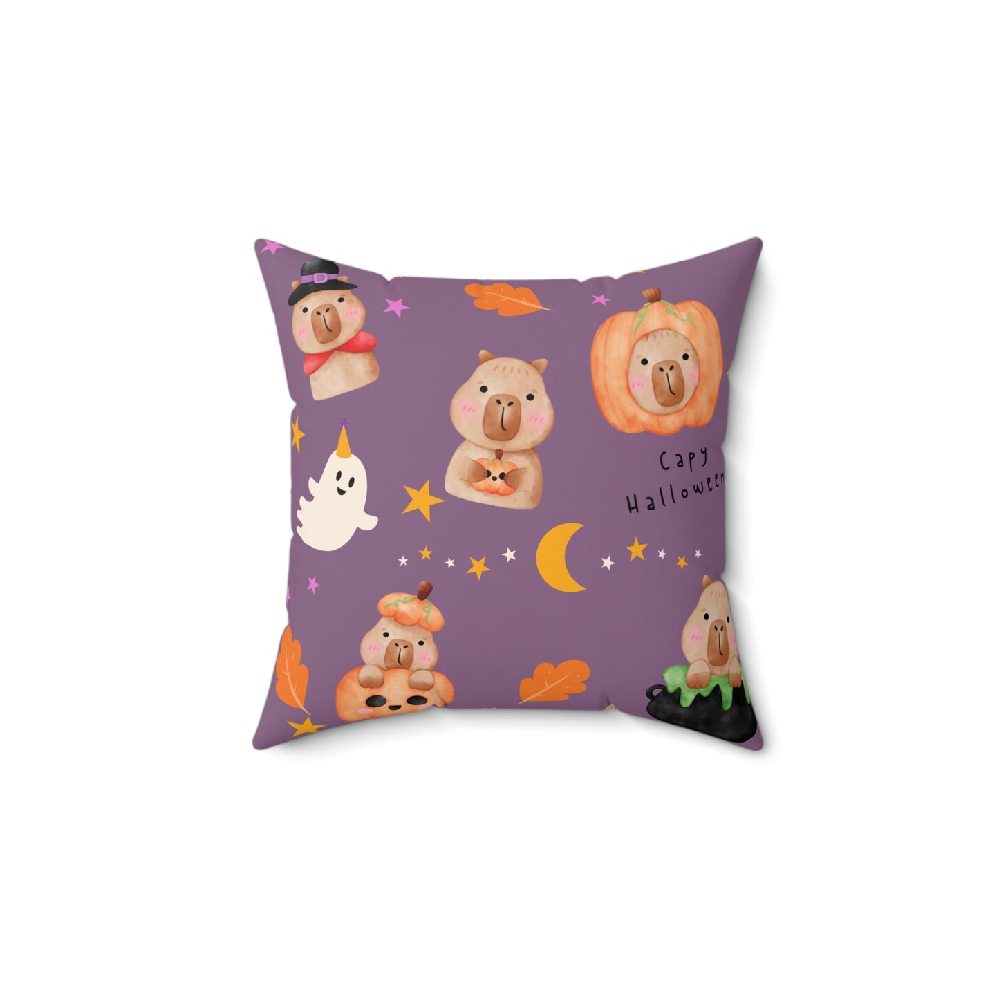 Capy Halloween Pillow, Stylish Decorative Cushion, Cozy Living Room Throw Pillow, Cute Cuddle Cushion, Whimsical Eye-catching Cushion