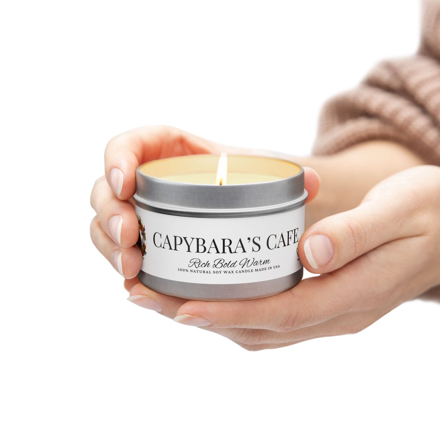Scented Tin Candles - CAPYBARA’S CAFE - Bring the Coffeehouse Vibes Home!