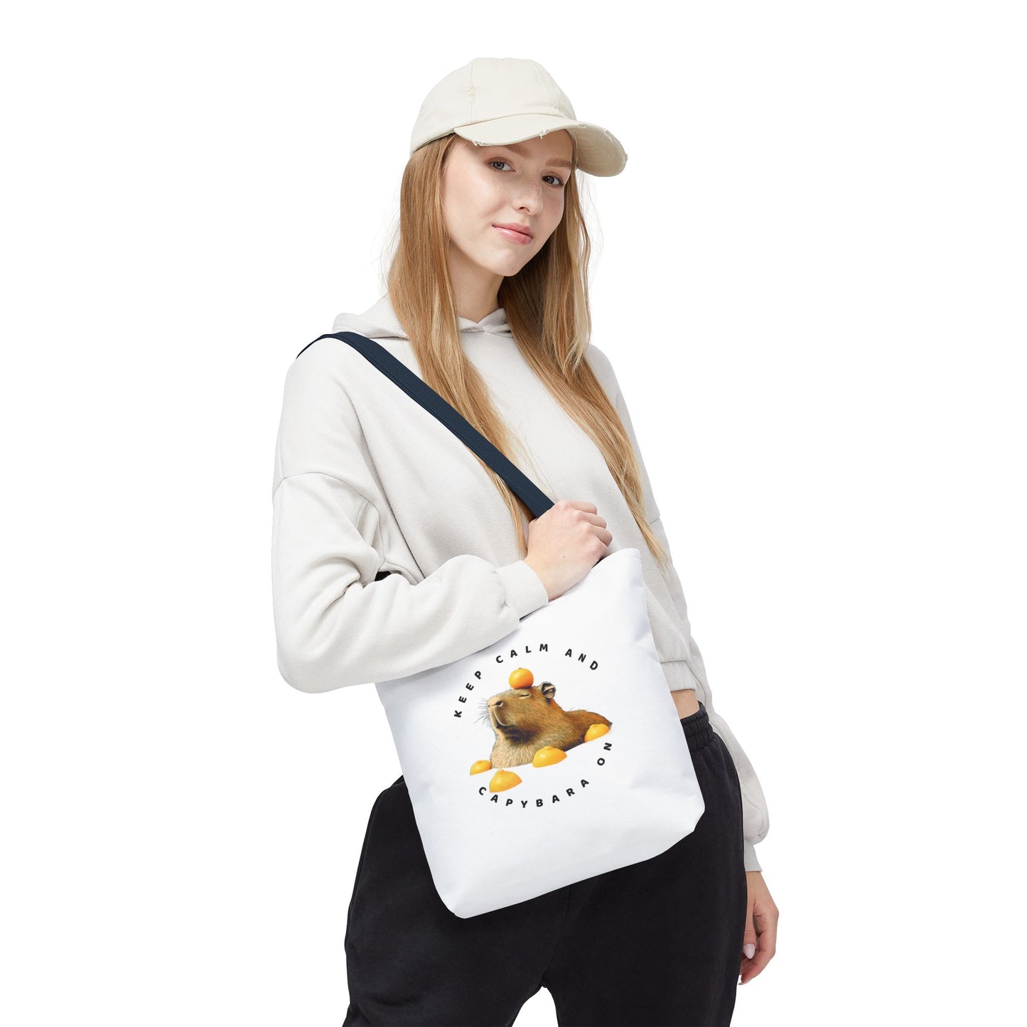 Capybara Tote Bag - Keep Calm and Capybara On