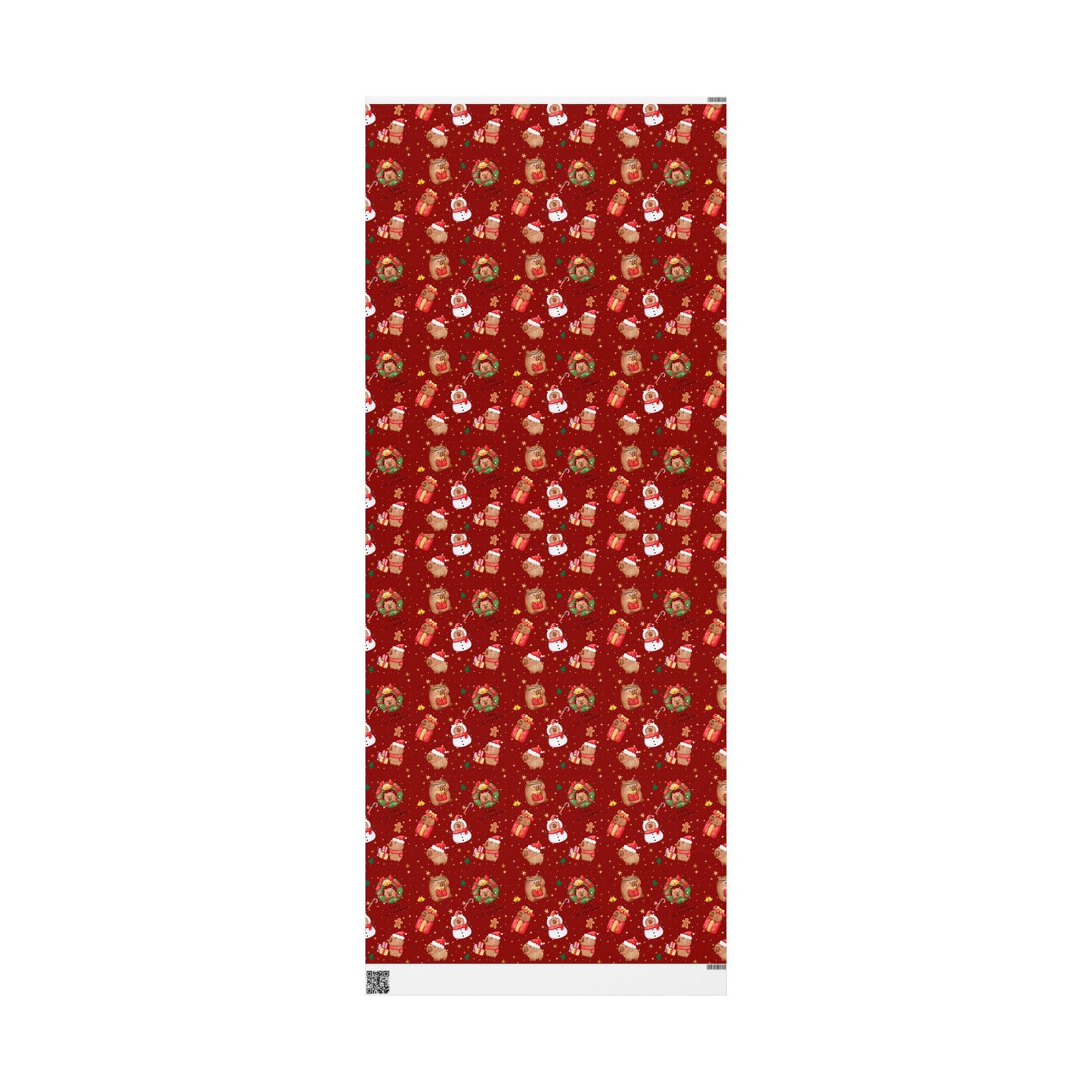 Capybara Christmas Wrapping Paper (Red), Chirstmas Season Wrap, Cute Gift Wrap for Capybara Lovers, Winter Decorating, Party Supplies, Merry Christmas