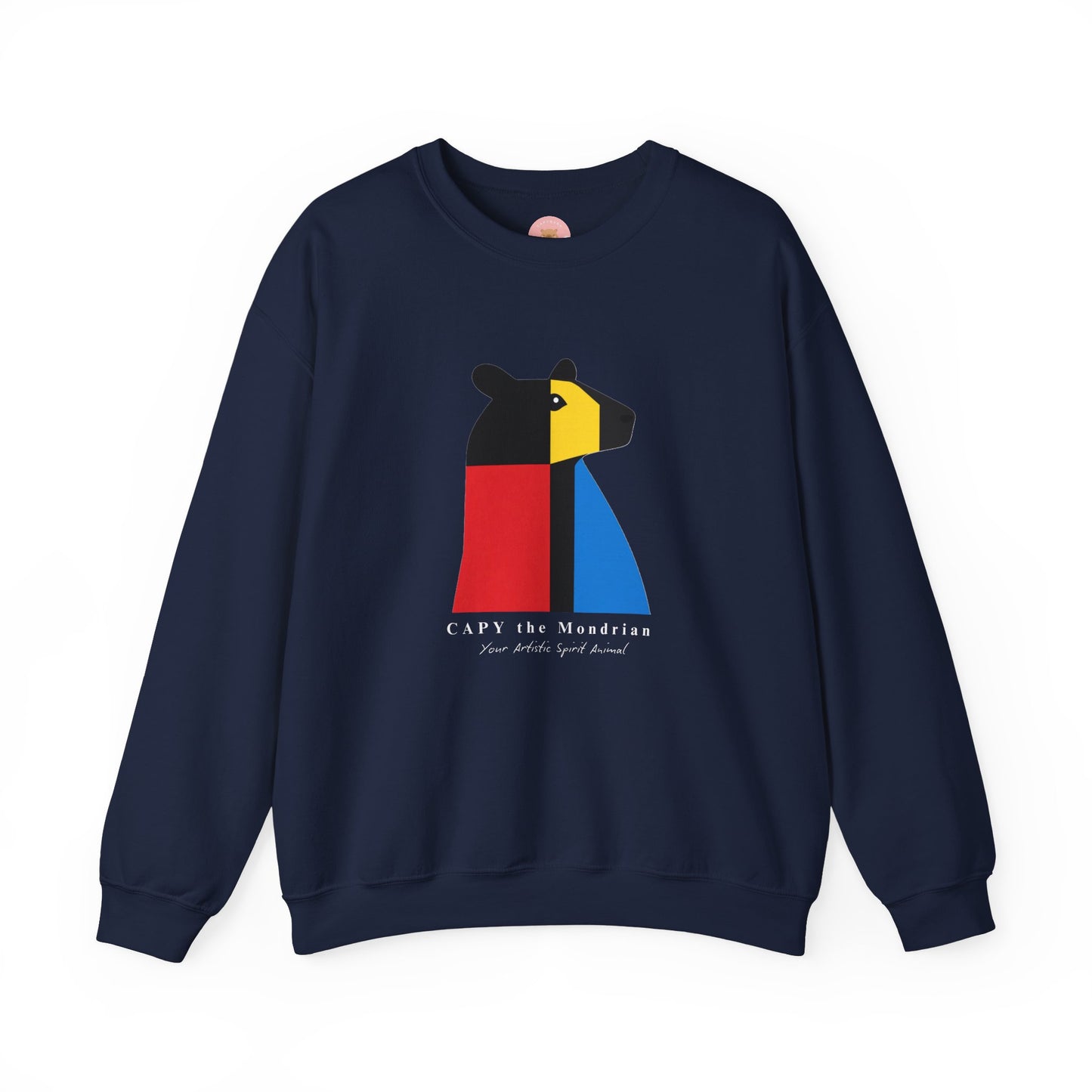 CAPY the Mondrian - Piet Mondrian Inspired Capybara Sweatshirt