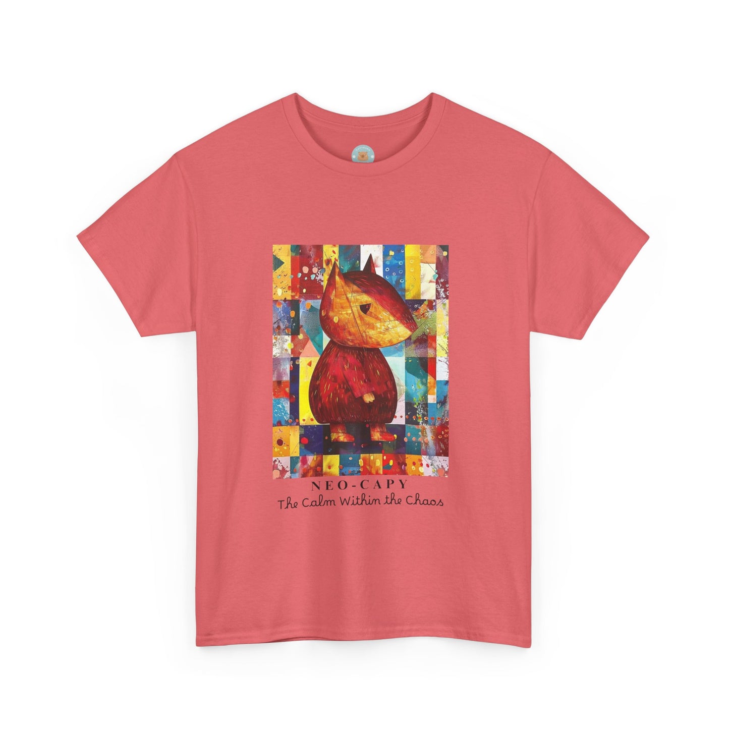 Neo-Capy Cyber Capybara T-Shirt – Futuristic Calm Animal Graphic Tee – Japanese Comic Style Shirt – Chill Vibes Manga Aesthetic