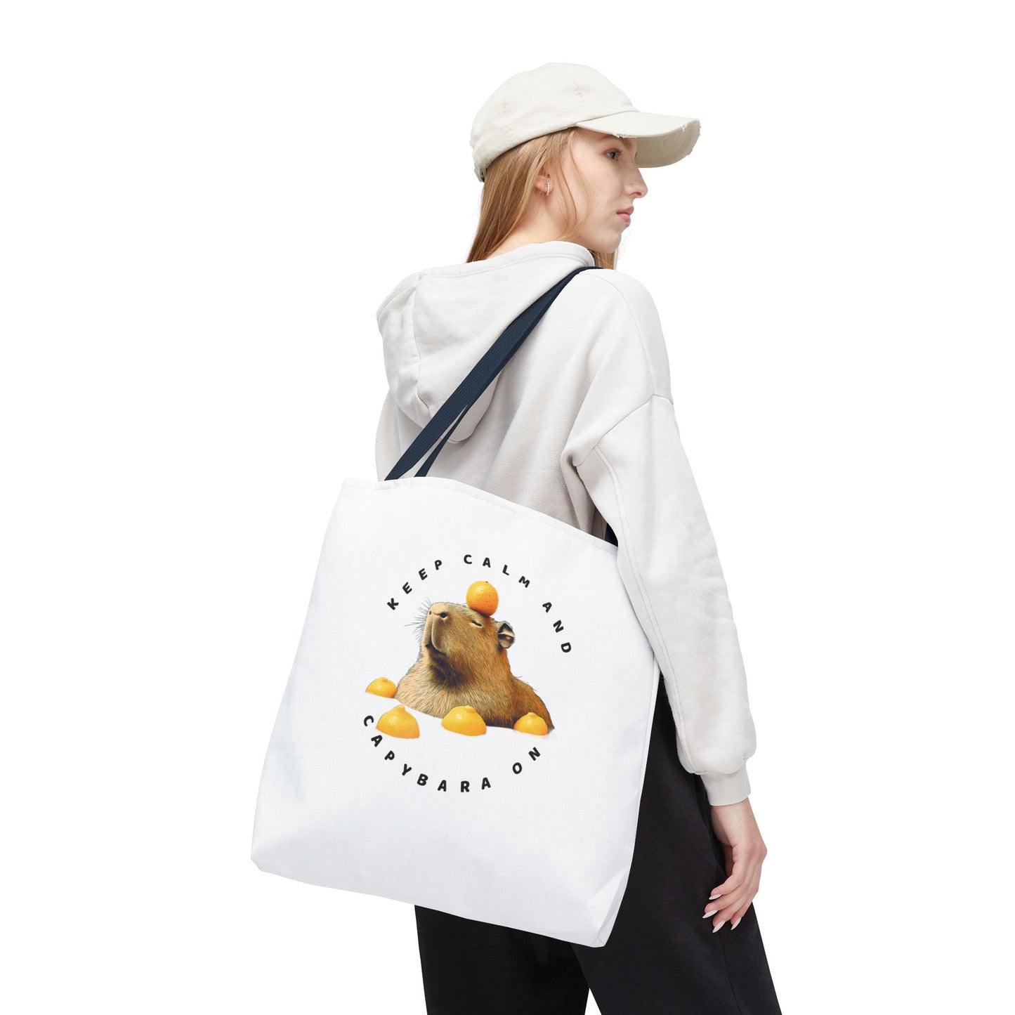 Capybara Tote Bag - Keep Calm and Capybara On