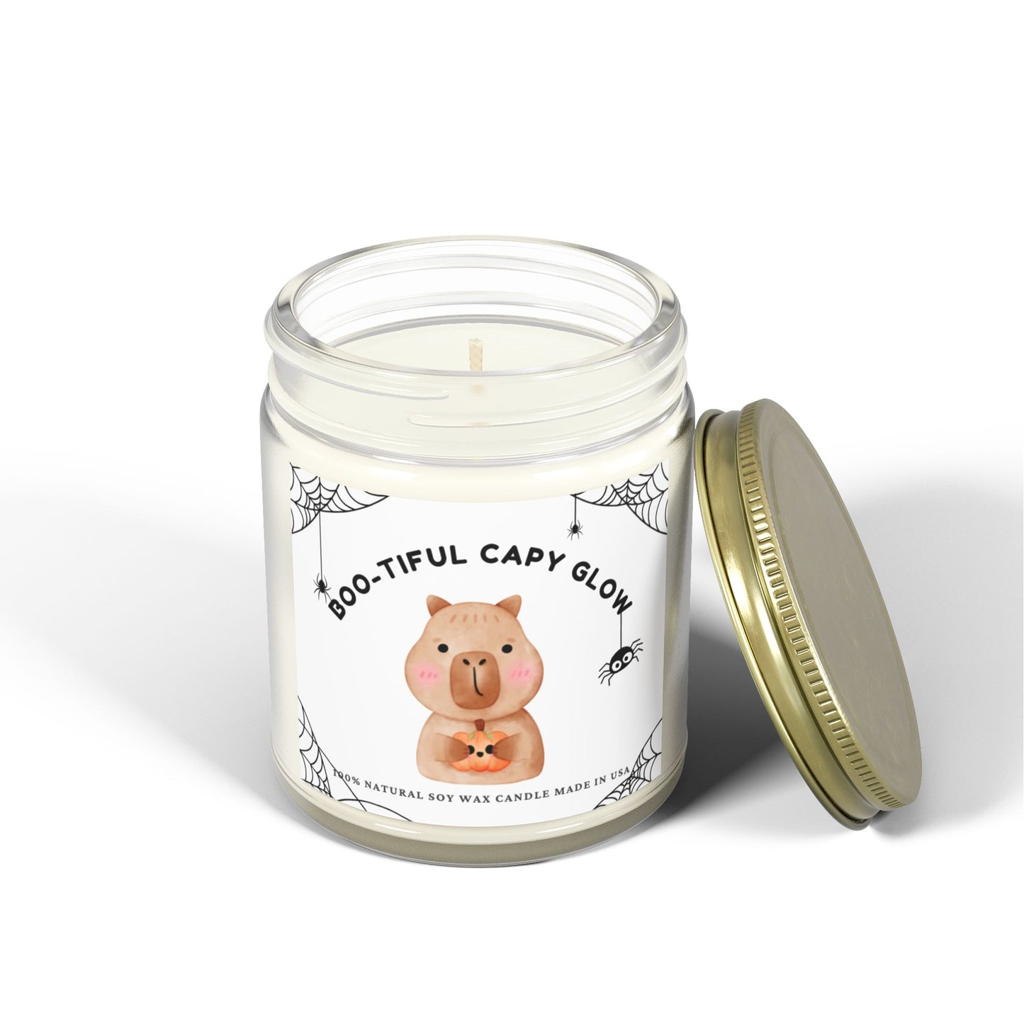 Boo-tiful Capy Glow Candle – Cute Halloween Capybara Scented Candle Gift